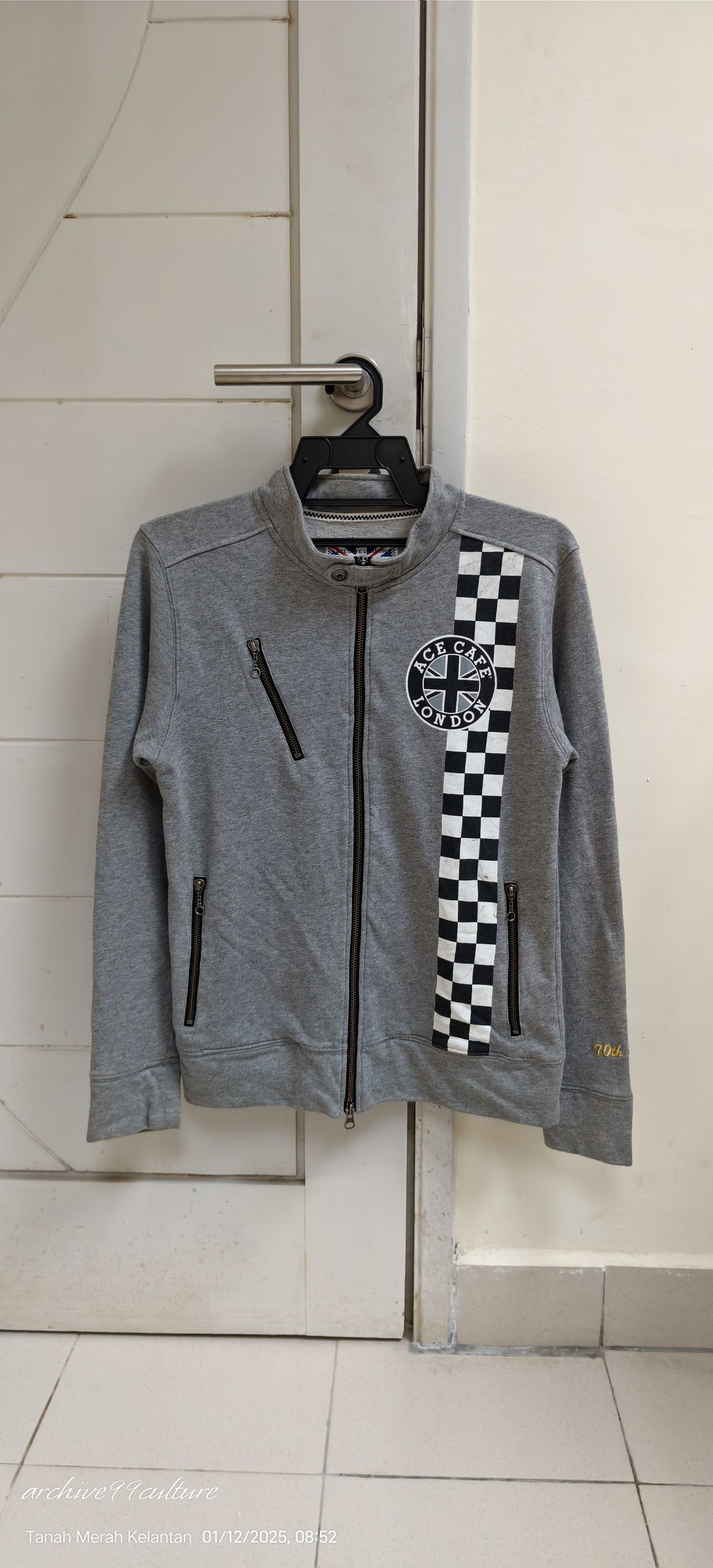 Japanese Brand Rattle trap x Ace Cafe London racing sweat zipper jacket Size US XS / EU 42 / 0 - 1 Thumbnail