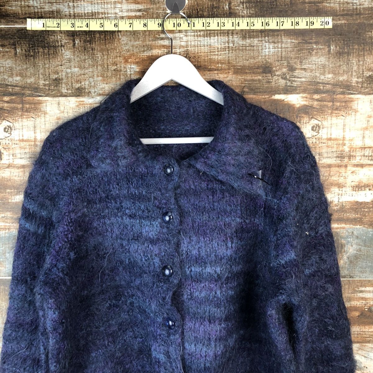 Vintage D Japan vintage mohair shaggy Cardigan knitwear #A2053 Size US S / EU 44-46 / 1 - 5 Thumbnail
