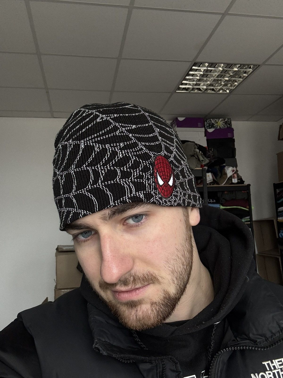 Vintage Vintage Spider-Man Y2K Spіder Web Beanie Hat Size ONE SIZE - 4 Thumbnail