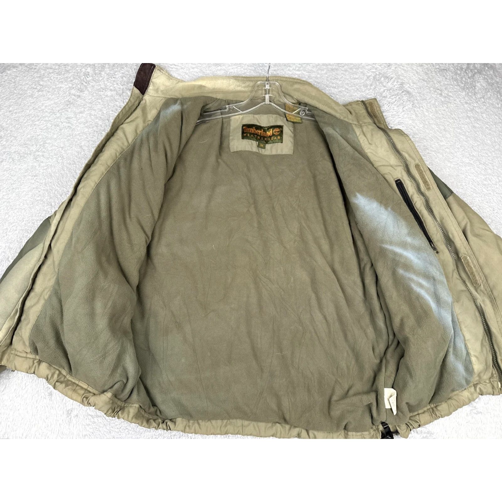 Timberland VINTAGE Timberland Weathergear Jacket Mens M Green Khaki Lined 90s Windbreaker Size US M / EU 48-50 / 2 - 2 Thumbnail