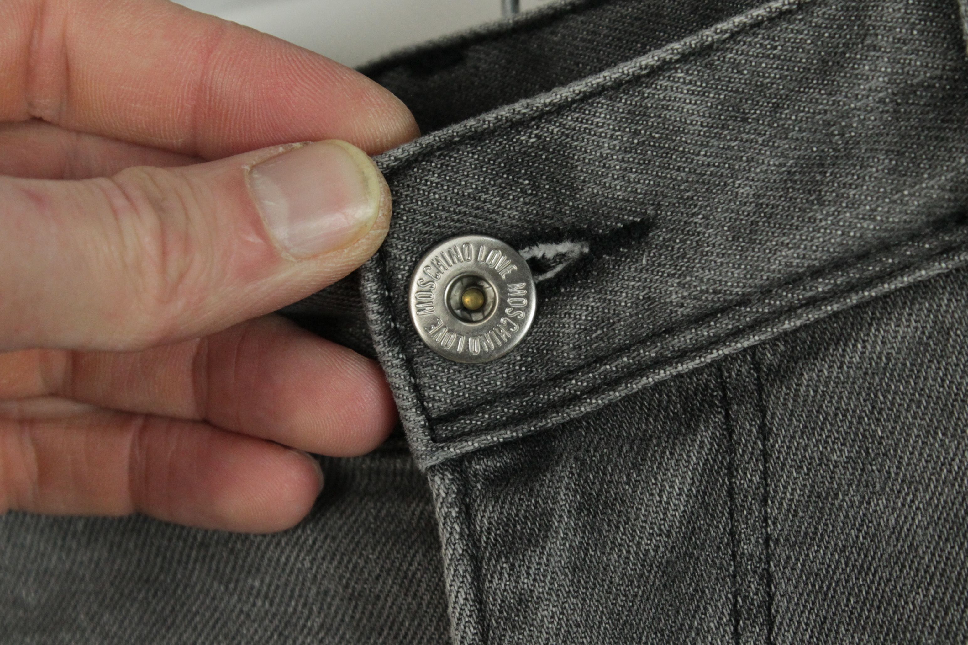 Moschino Love Moschino Pattern Gray Denim Slim Skinny Jeans Size US 32 / EU 48 - 5 Thumbnail