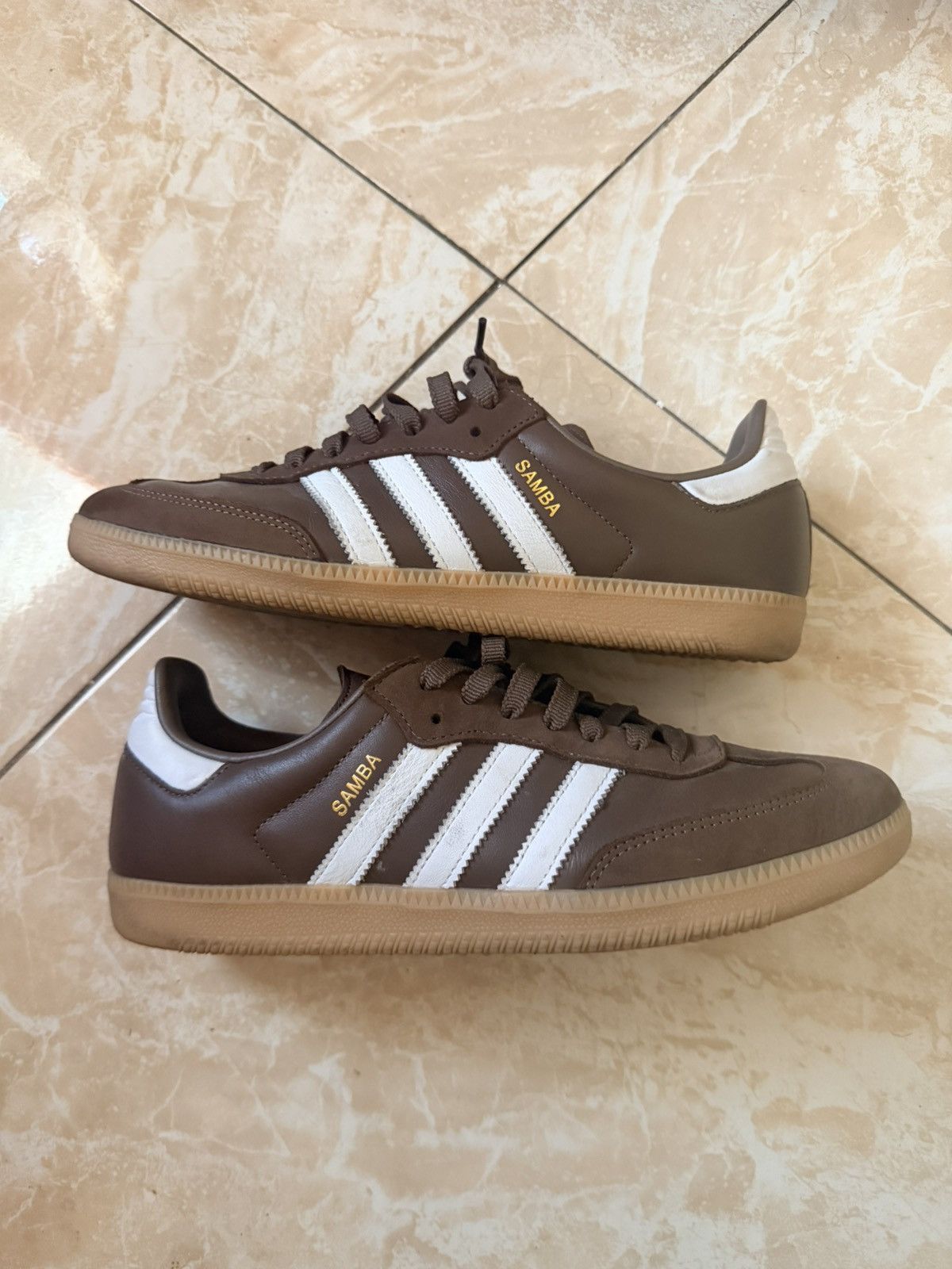 Adidas Samba OG ‘Shadow Brown Powder Yellow’