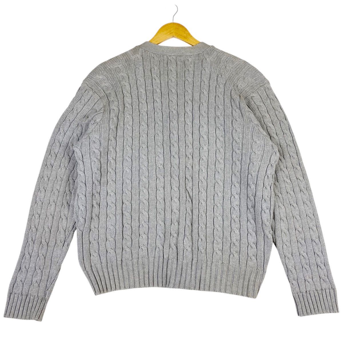 Polo Ralph Lauren × Vintage 💥 VTG POLO RALPH LAUREN CABLE KNIT CARDIGAN SWEATER Size US XL / EU 56 / 4 - 7 Thumbnail