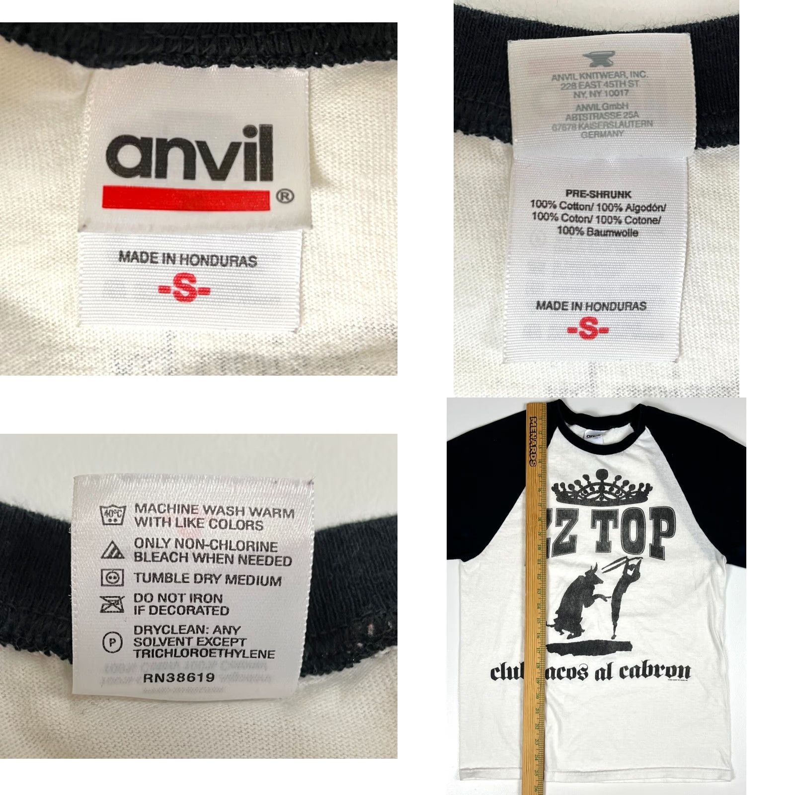 Anvil VINTAGE Men’s ZZ Top Club Tacos al Cabron Tee Design by Gibbons Sz S T-Shirt Mens Size US S / EU 44-46 / 1 - 8 Thumbnail