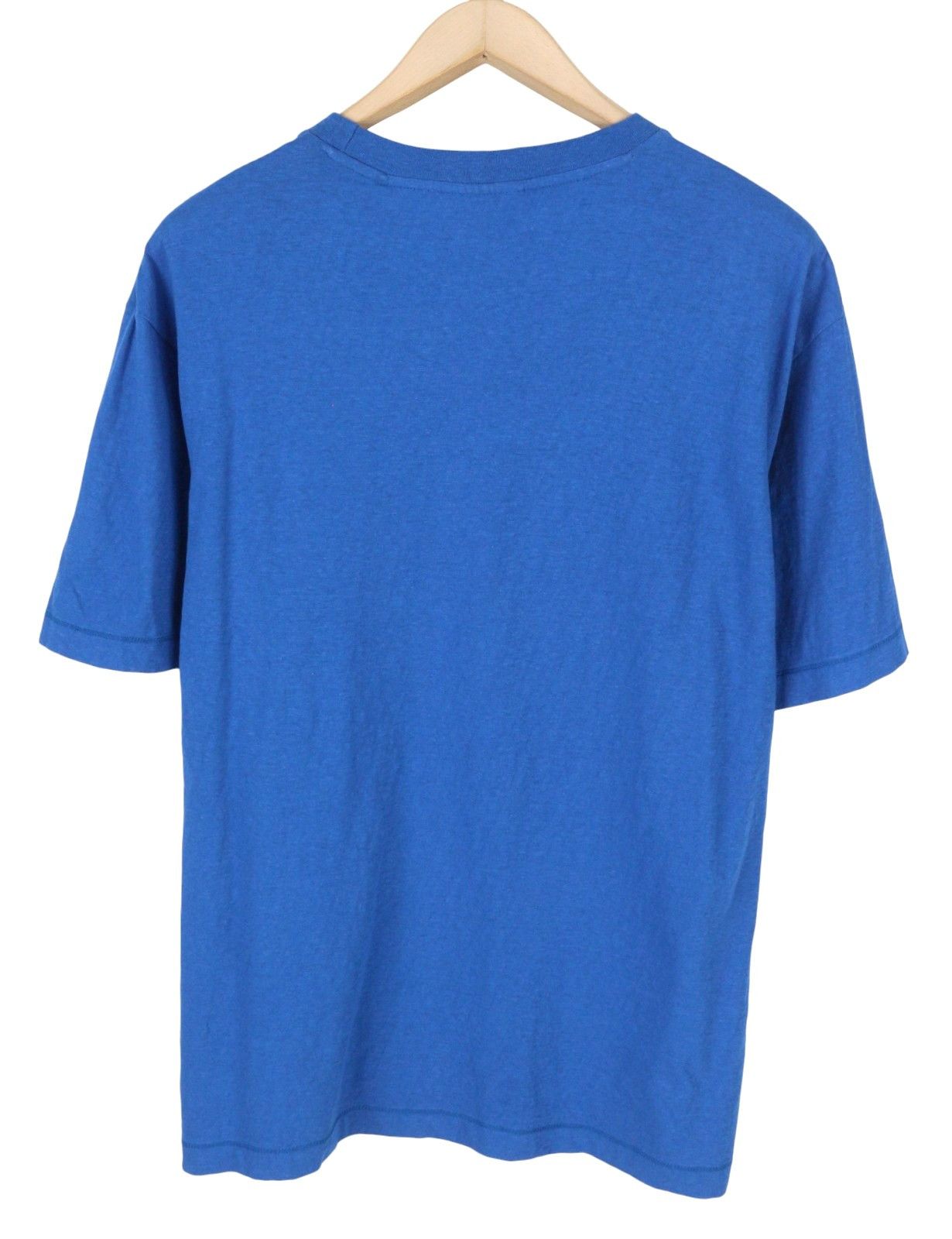 Scotch & Soda M Blue Cotton Linen Tricot T-Shirt 88588 Size US M / EU 48-50 / 2 - 2 Thumbnail