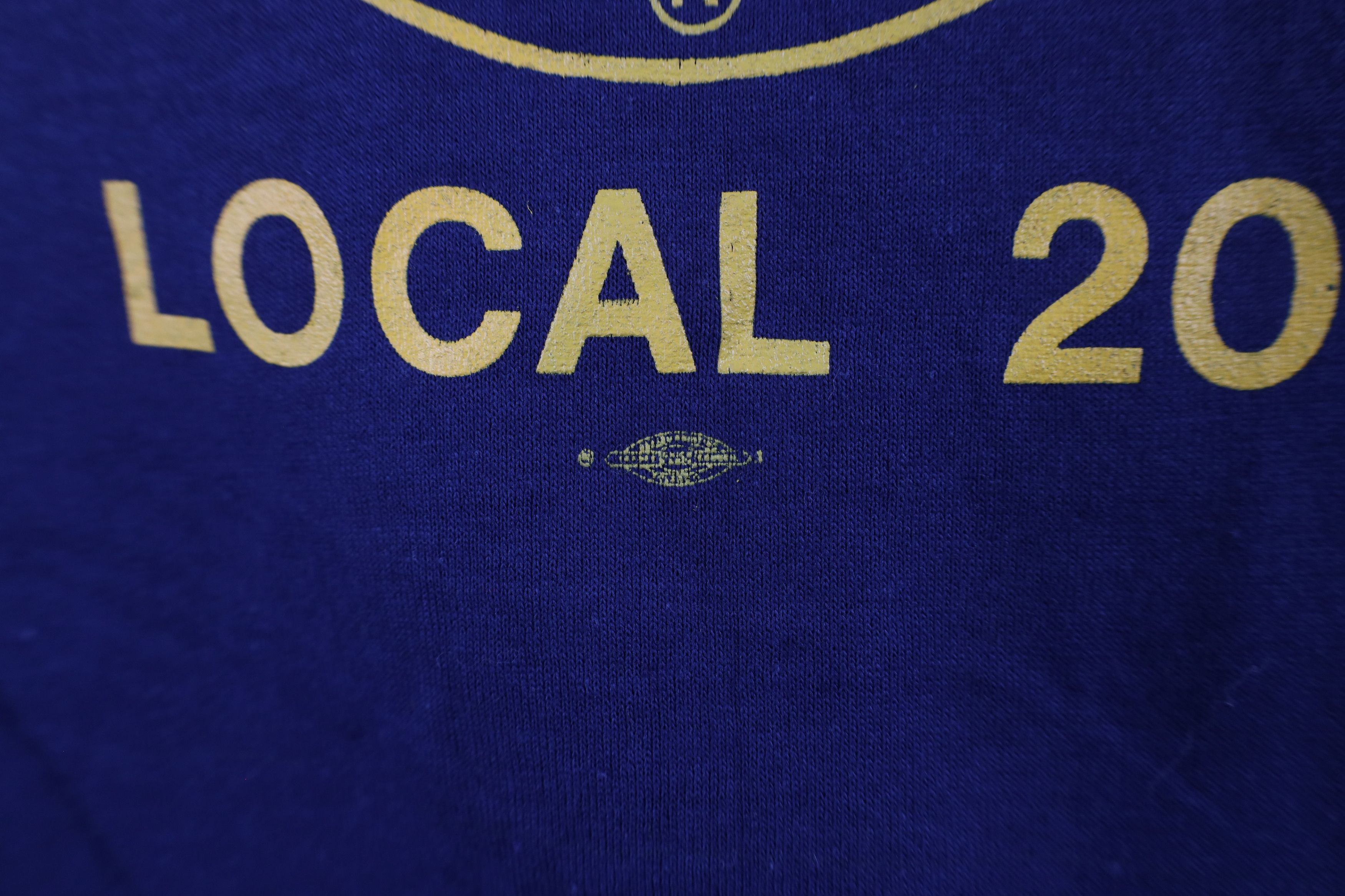 Vintage NOS Vintage 80s Local 20 Teamsters Union T-Shirt Blue USA Size US XL / EU 56 / 4 - 5 Thumbnail