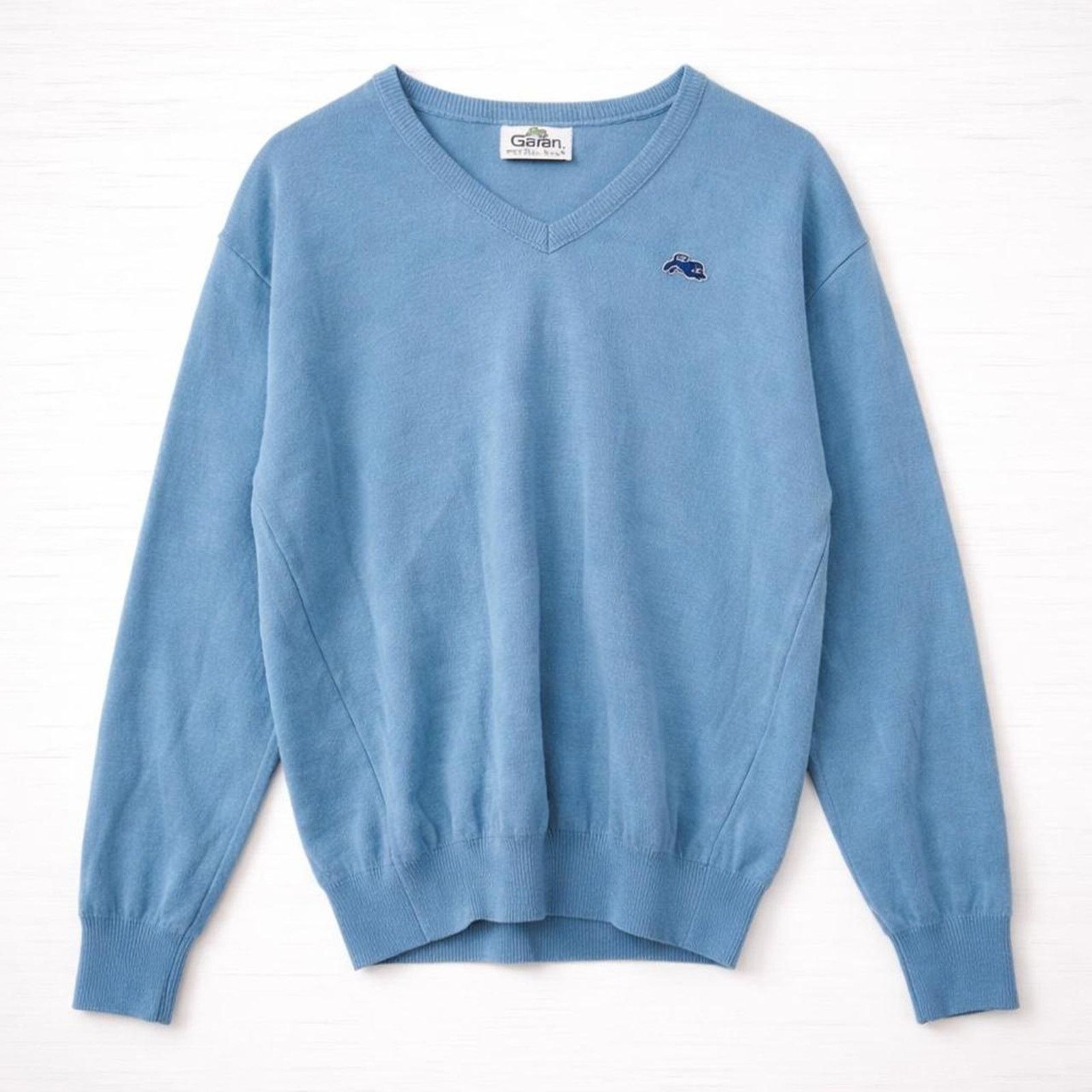 Other Vintage Garan 90s Sky Blue Tiger Lion Cat Preppy Normcore Size US L / EU 52-54 / 3 - 1 Thumbnail