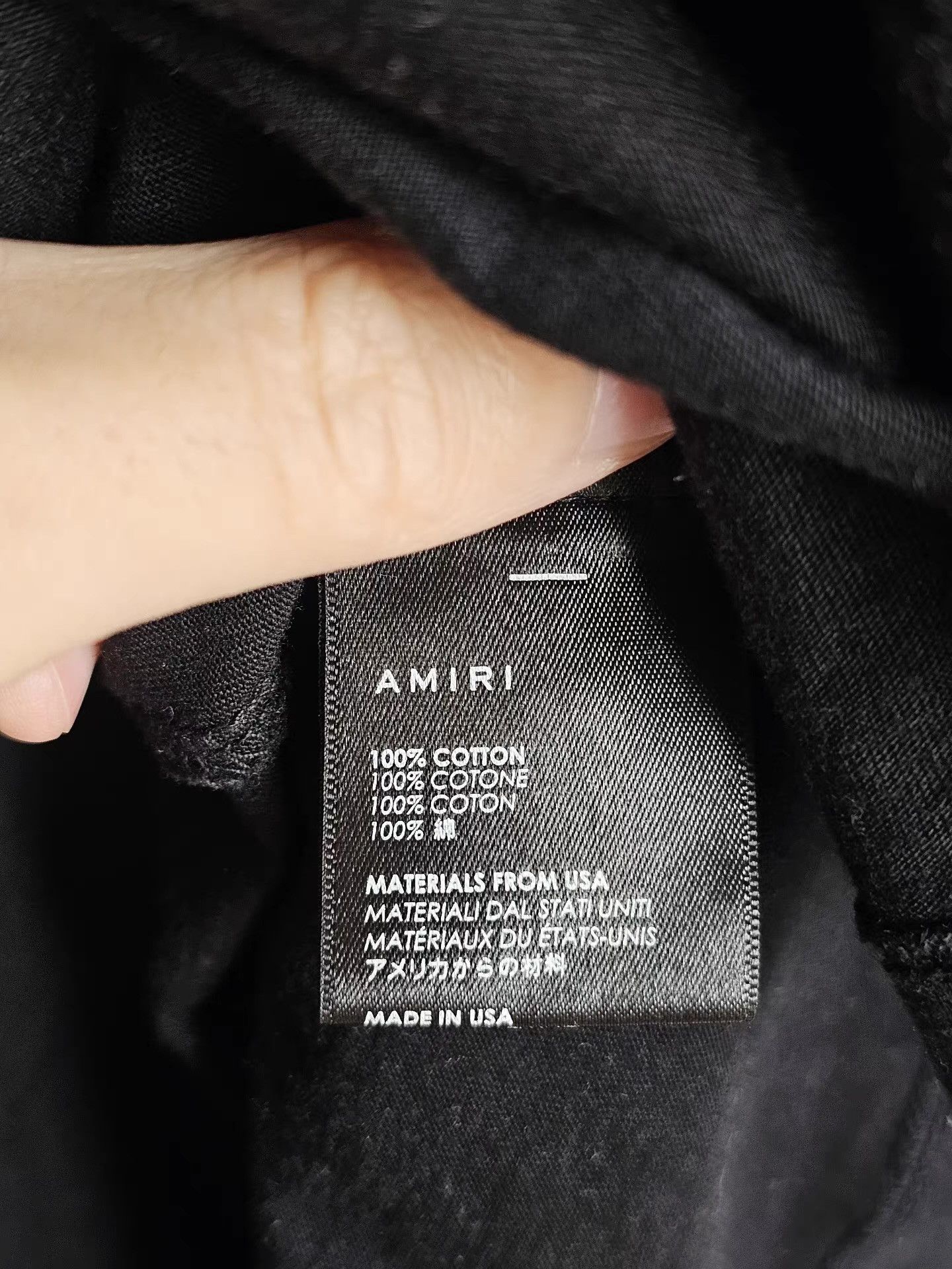 Amiri AMIRI black short-sleeve T-shirt, Size US L / EU 52-54 / 3 - 5 Thumbnail