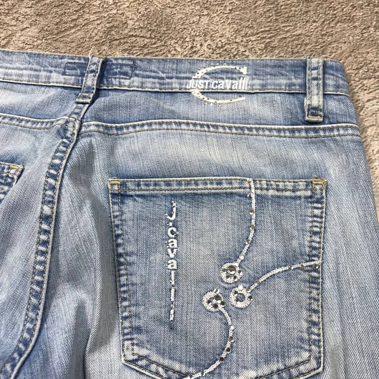 Vintage Vintage 90s Just Cavalli Distressed Baggy Jeans Grunge 31 Size US 31 - 5 Thumbnail