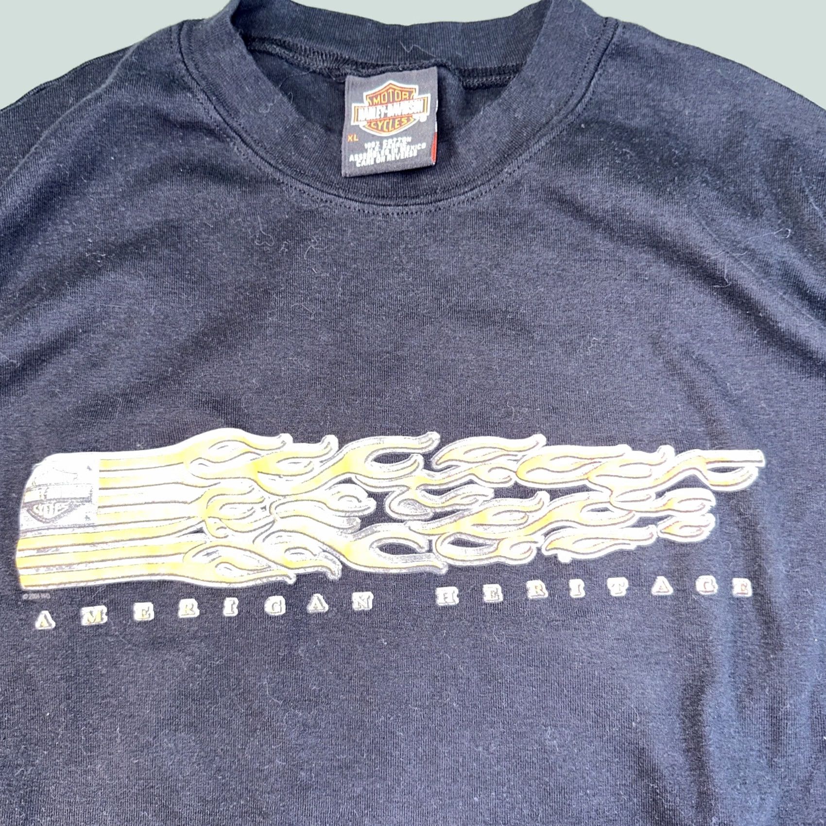 Harley Davidson VINTAGE Harley-Davidson Muscle Tank Top Shirt Men XL Black 2004 Size US XL / EU 56 / 4 - 1 Thumbnail