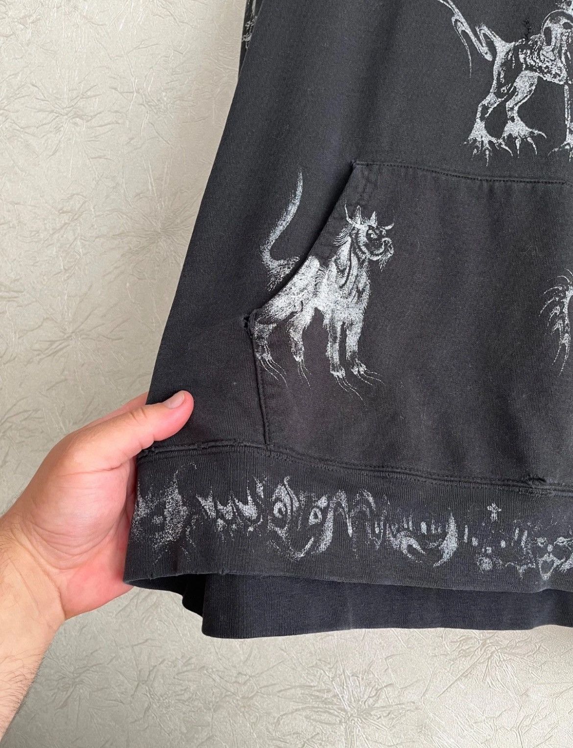 Supreme Supreme Hell Animals Dog All Over Print Distressed Hoodie XL Size US XL / EU 56 / 4 - 5 Thumbnail