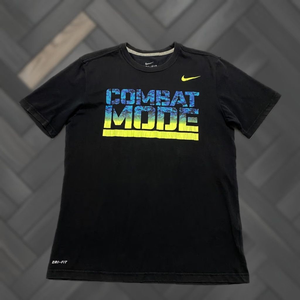 Nike Nike Combat Mode Shirt Mens Medium Black Dri-Fit Graphic Tee Sports Training Shirt Size US M / EU 48-50 / 2 - 1 Thumbnail