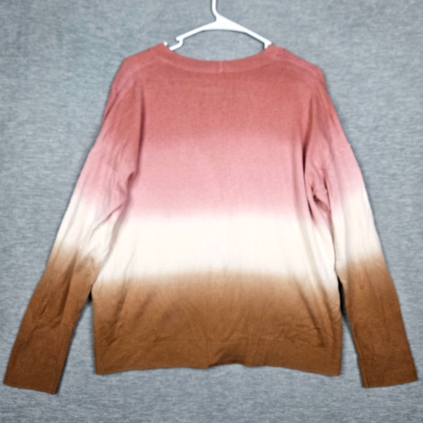 J. Jill J.Jill Sweater Women's M Dip Dyed Button Up V-Neck Cardigan Size M / US 6-8 / IT 42-44 - 2 Thumbnail