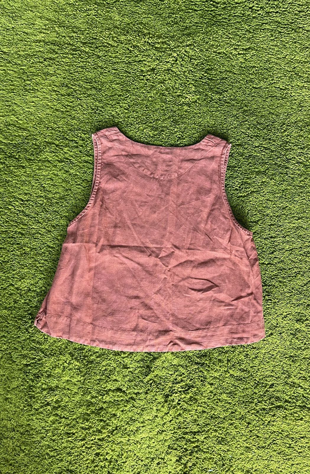 Designer 🍑 Oska 100% linen avant garde peach vest tunic Size M / US 6-8 / IT 42-44 - 6 Thumbnail