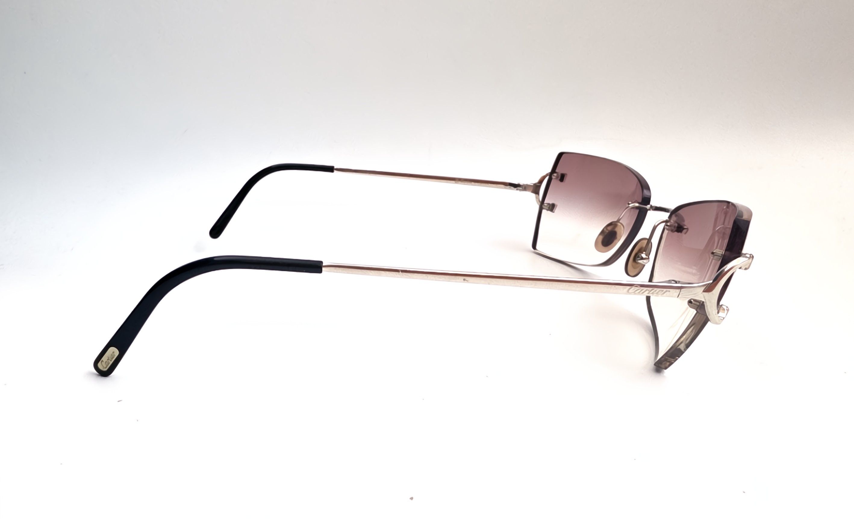 Cartier Authentic Cartier Piccadilly Silver Rimless Sunglasses Size ONE SIZE - 7 Thumbnail