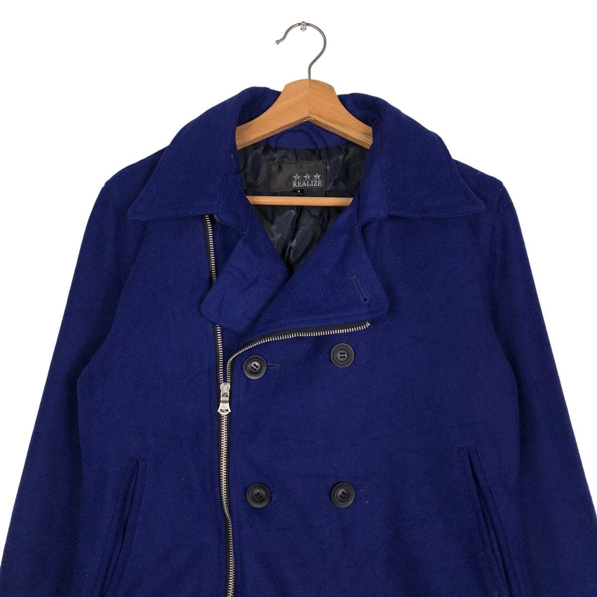 Hysteric Glamour 🔥VINTAGE WOOL BIKER JACKET REALIZE JAPAN DOUBLE COLLAR Size US M / EU 48-50 / 2 - 3 Thumbnail