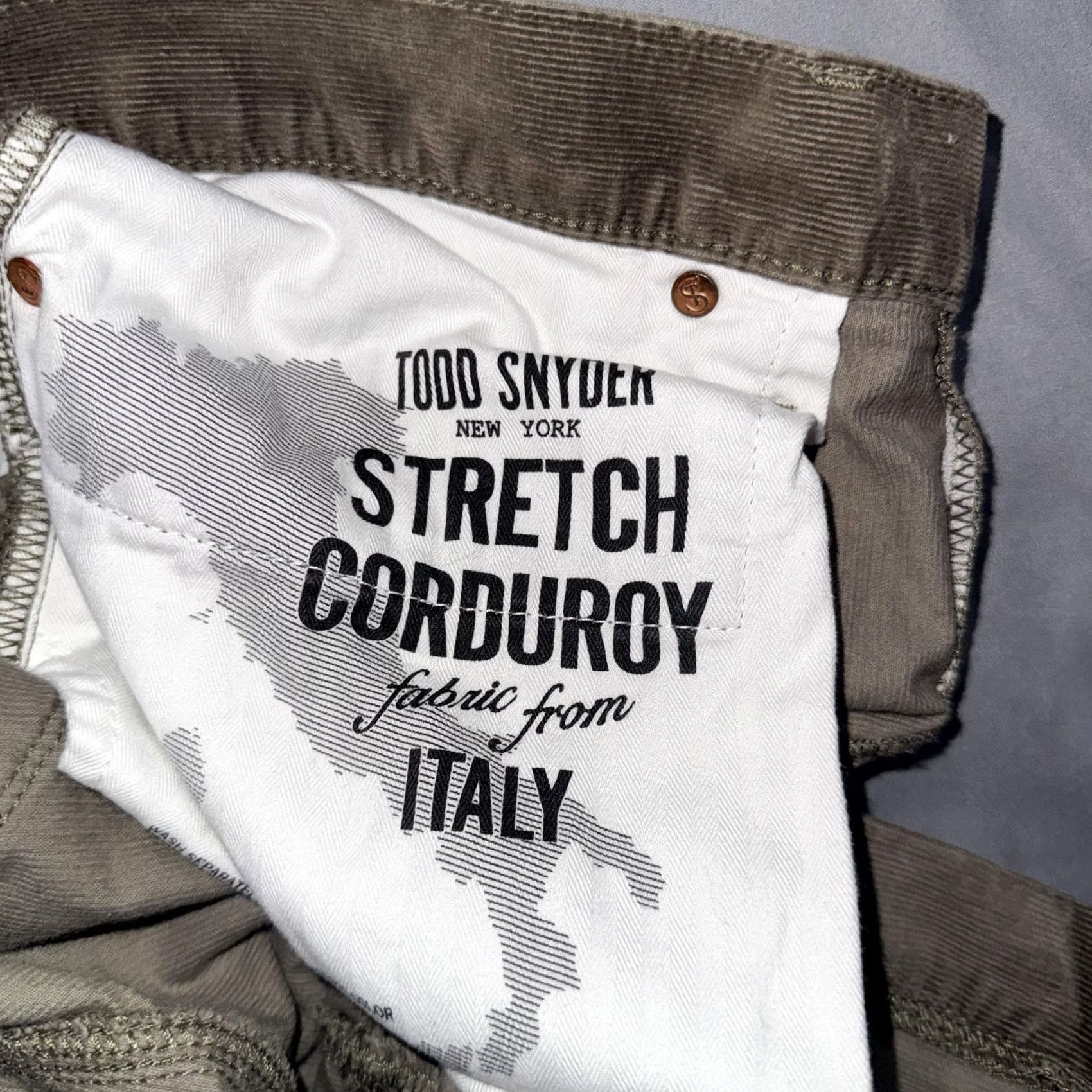 Todd Snyder VINTAGE Todd Snyder Pants Mens 32x32 Beige Stretch Corduroy 5 Pocket Khakis Size US 32 / EU 48 - 4 Thumbnail