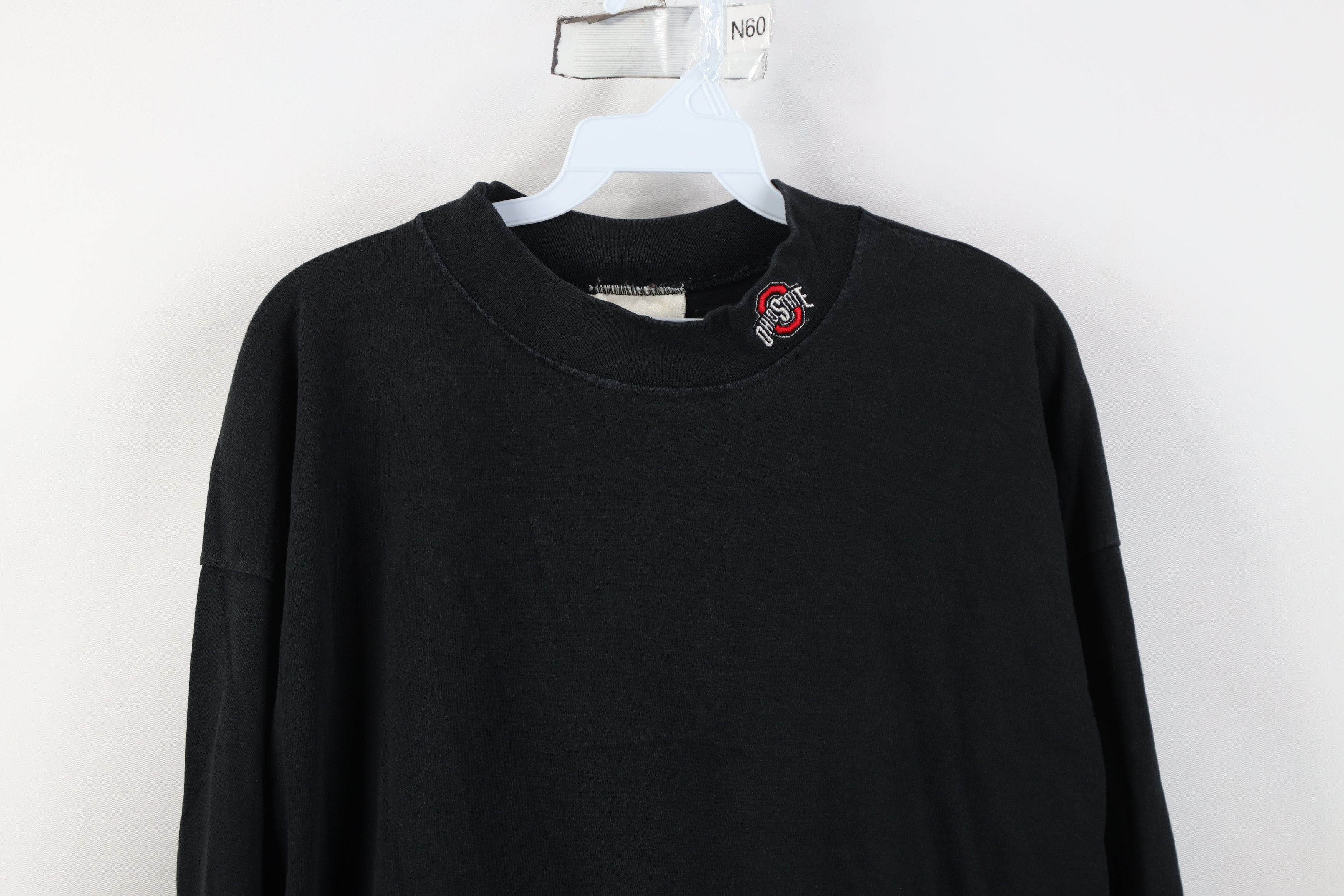 Vintage Vintage 90s Ohio State University Mock Neck T-Shirt USA Size US XL / EU 56 / 4 - 2 Thumbnail