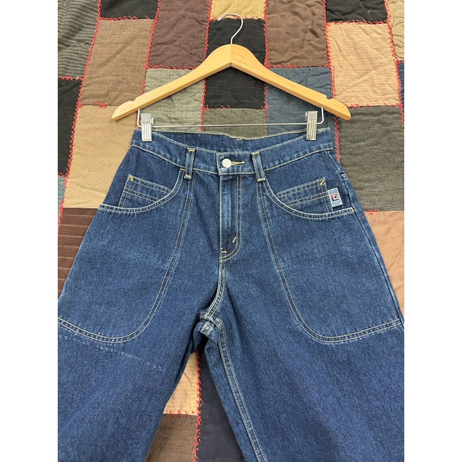 Levi's Deadstock Vintage 90s Y2K Baggy Levis L2 Silvertab W29 X L30 Size US 29 - 8 Thumbnail