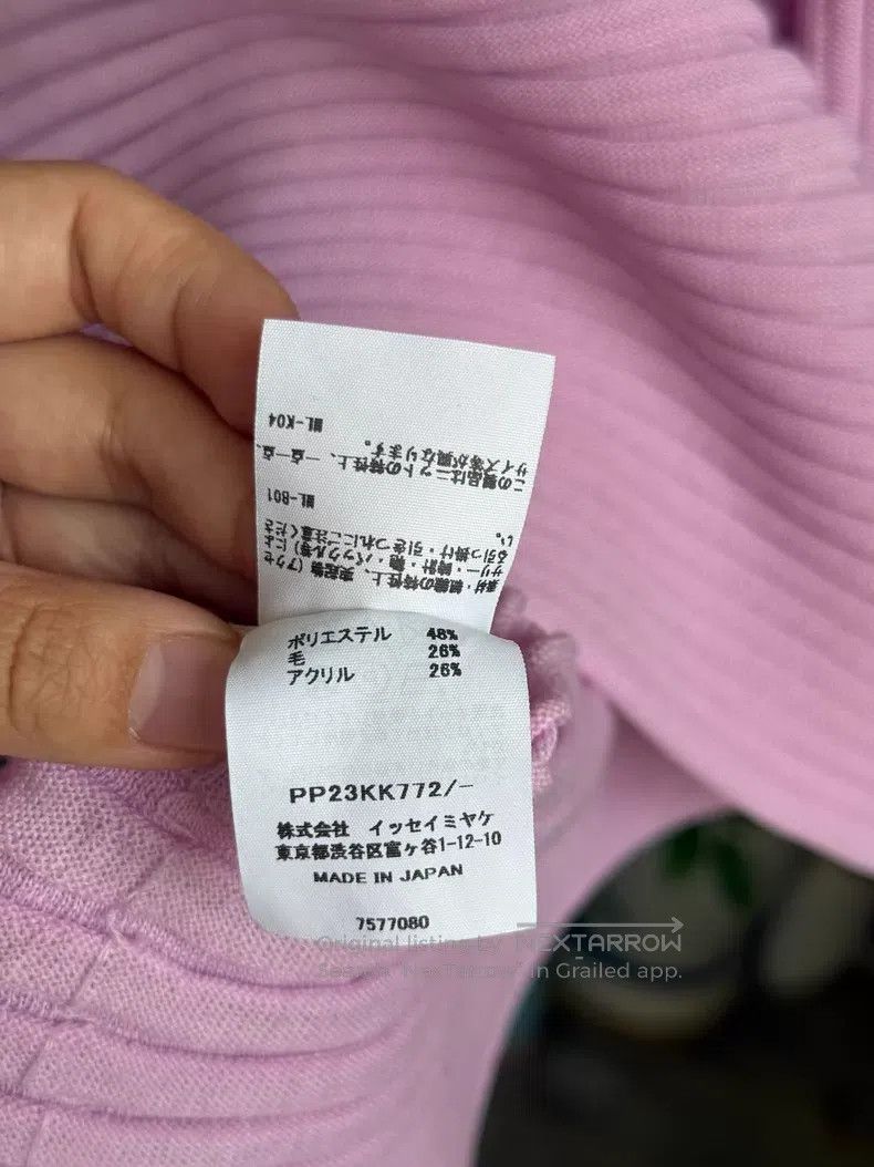 Issey Miyake Issey Miyake size:one size Pink Knit Spring Top Size XXS / US 00 / IT 34 - 5 Thumbnail
