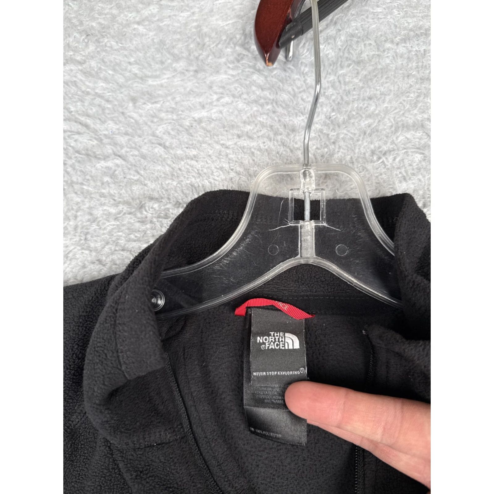 The North Face The North Face Fleece Pullover Womens Small Black 1/4 Zip Mock Neck Hiking Top Size S / US 4 / IT 40 - 7 Thumbnail