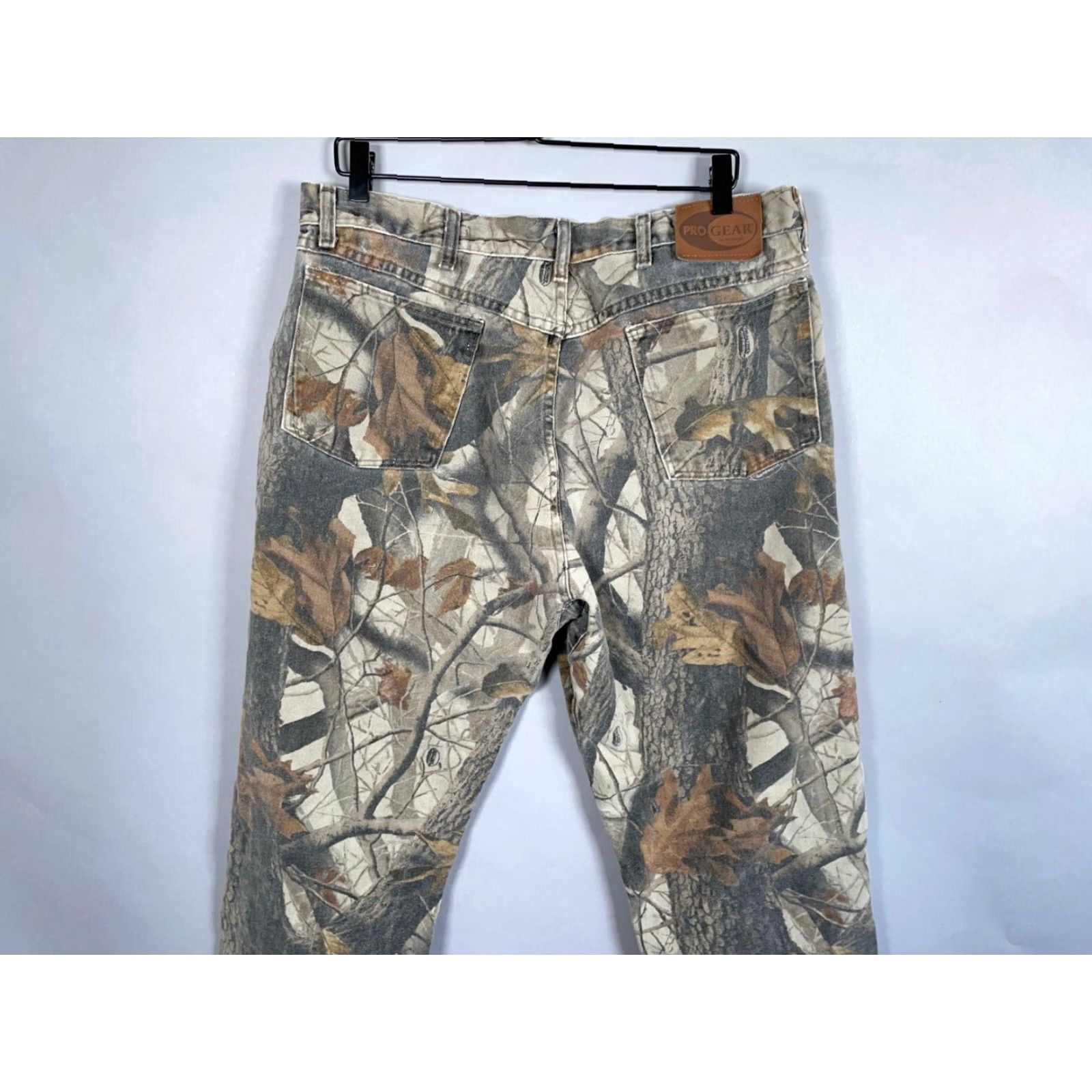 Wrangler VINTAGE Wrangler Pro Gear Men’s Jeans 36 x 30 High Rise Straight Fit Cotton Denim Camouflage Realtree Green Size US 36 / EU 52 - 4 Thumbnail