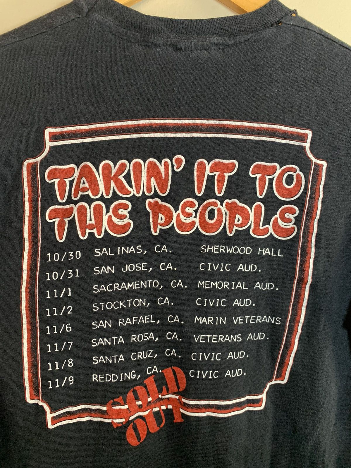 *RARE* Vintage 1980 Sammy Hagar Tour Single Stitch T-Shirt