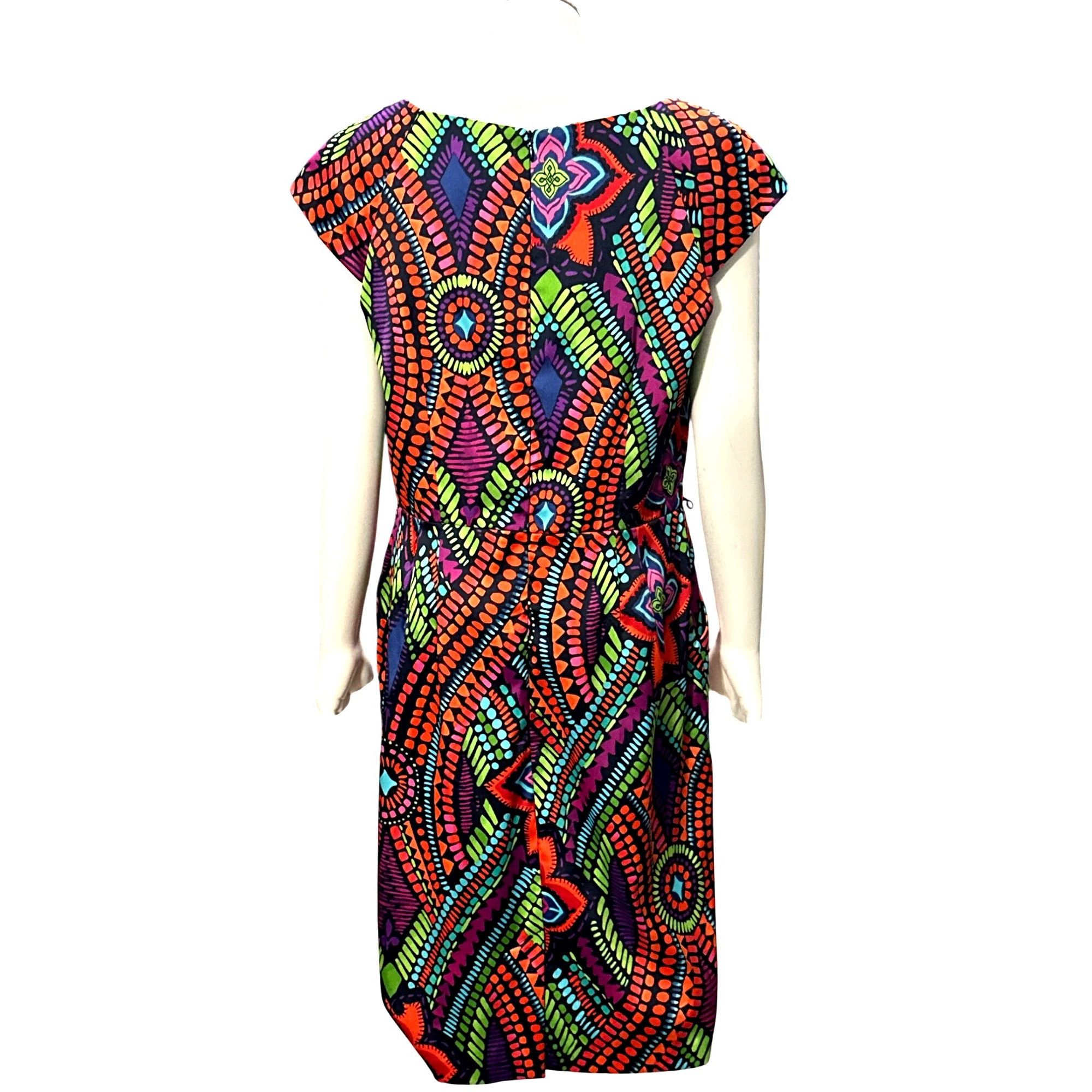 Other AGB Dress Multicolor Geometric Tribal Print Sheath Dress Siz Size M / US 6-8 / IT 42-44 - 6 Thumbnail