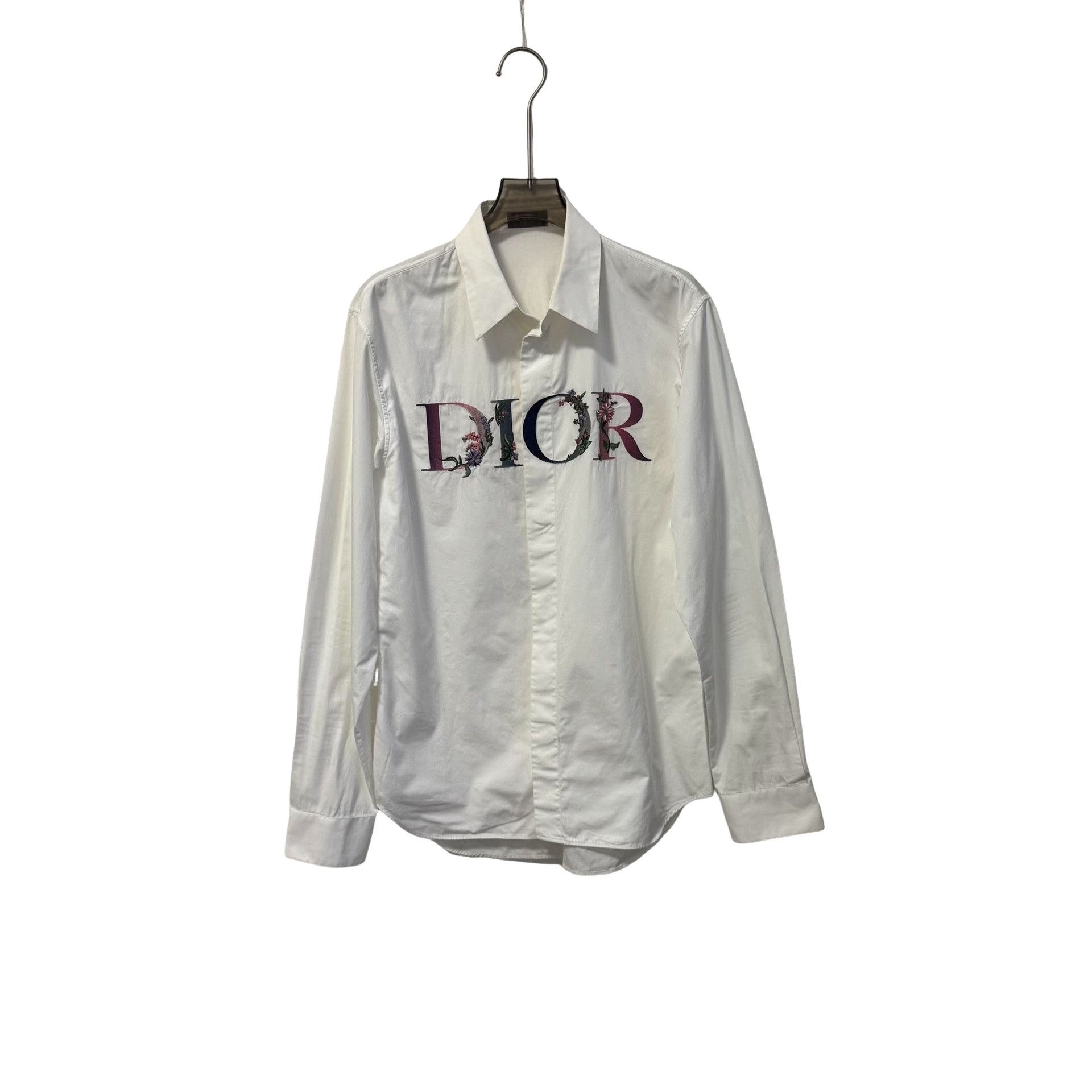 Dior Dior Floral Logo Embroidery Shirt Size 39 Size US M / EU 48-50 / 2 - 1 Thumbnail
