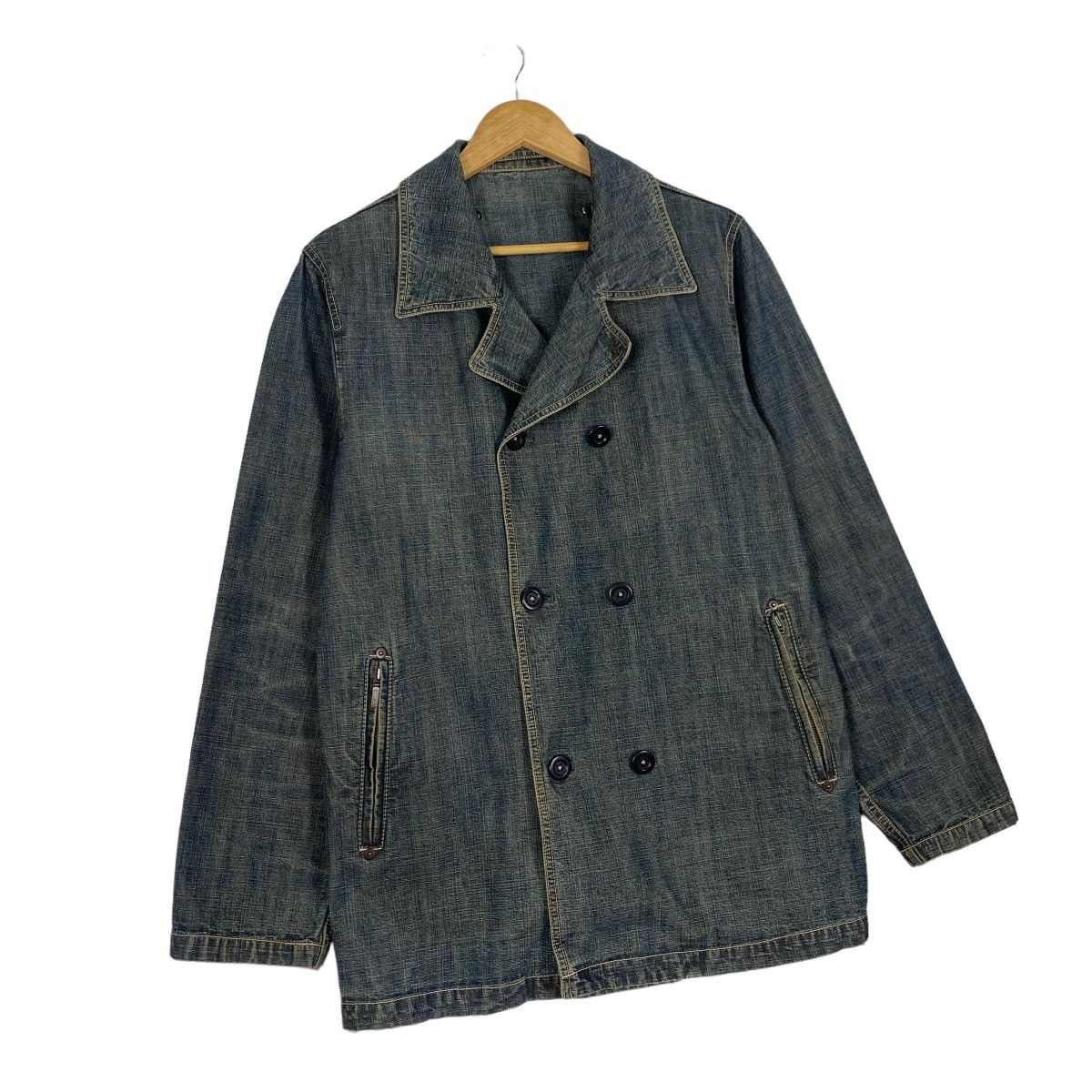 ABAHOUSE × Japanese Brand Abahouse double breasted denim jacket Size US M / EU 48-50 / 2 - 3 Thumbnail