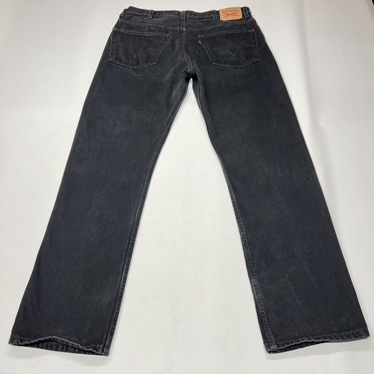 Levi's × Vintage Levis Jeans Black 505 Regular Fit Straight Denim Faded Size US 38 / EU 54 - 12 Thumbnail