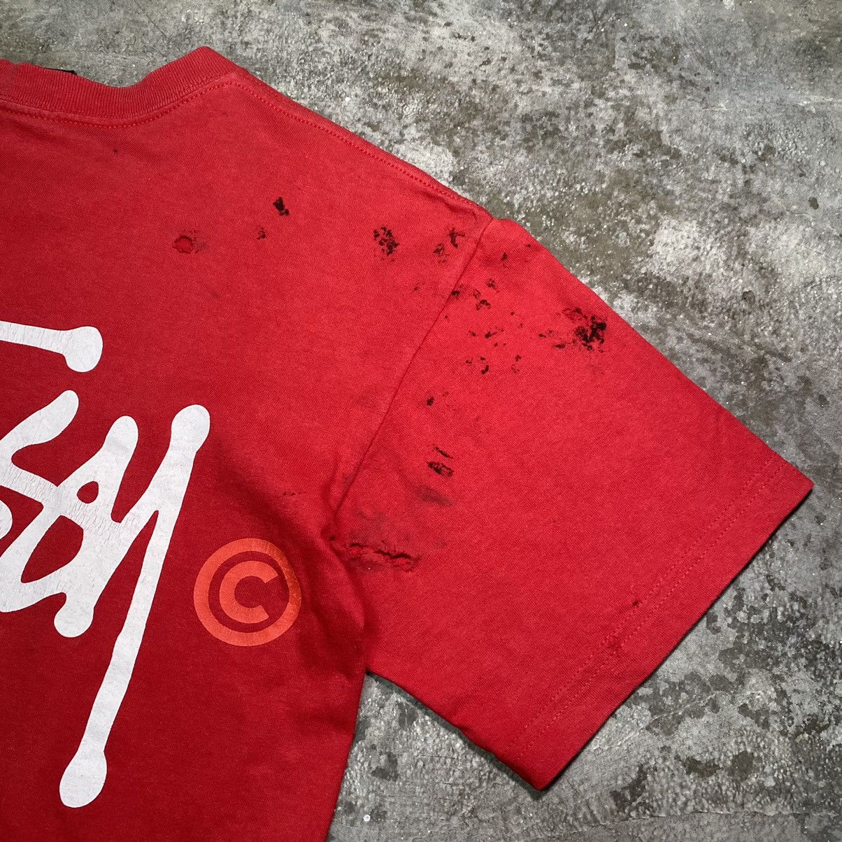 Stussy × Vintage Vintage Stussy Sign Spellout T Shirt y2k Size US M / EU 48-50 / 2 - 9 Thumbnail