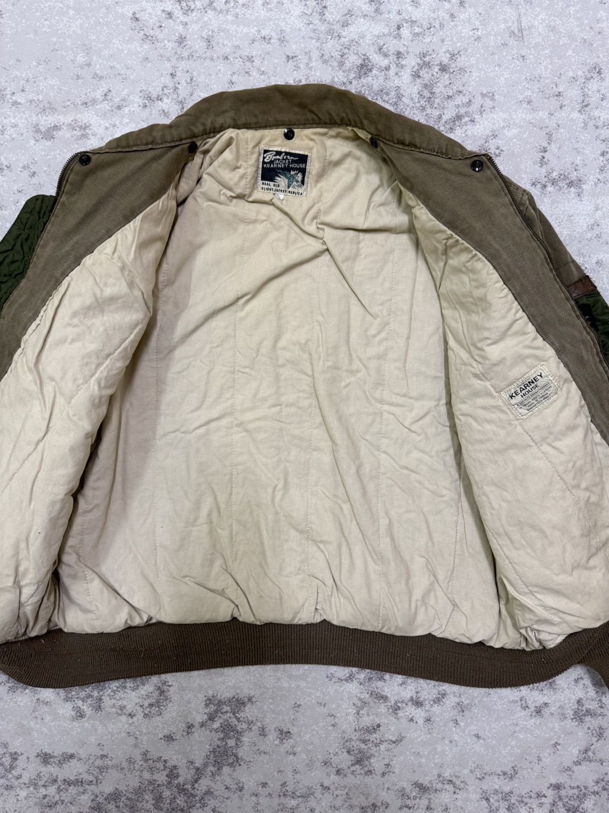 Vintage Kearny House Real old Flight Jacket Replica inspired U.Sarmy Size US L / EU 52-54 / 3 - 9 Thumbnail