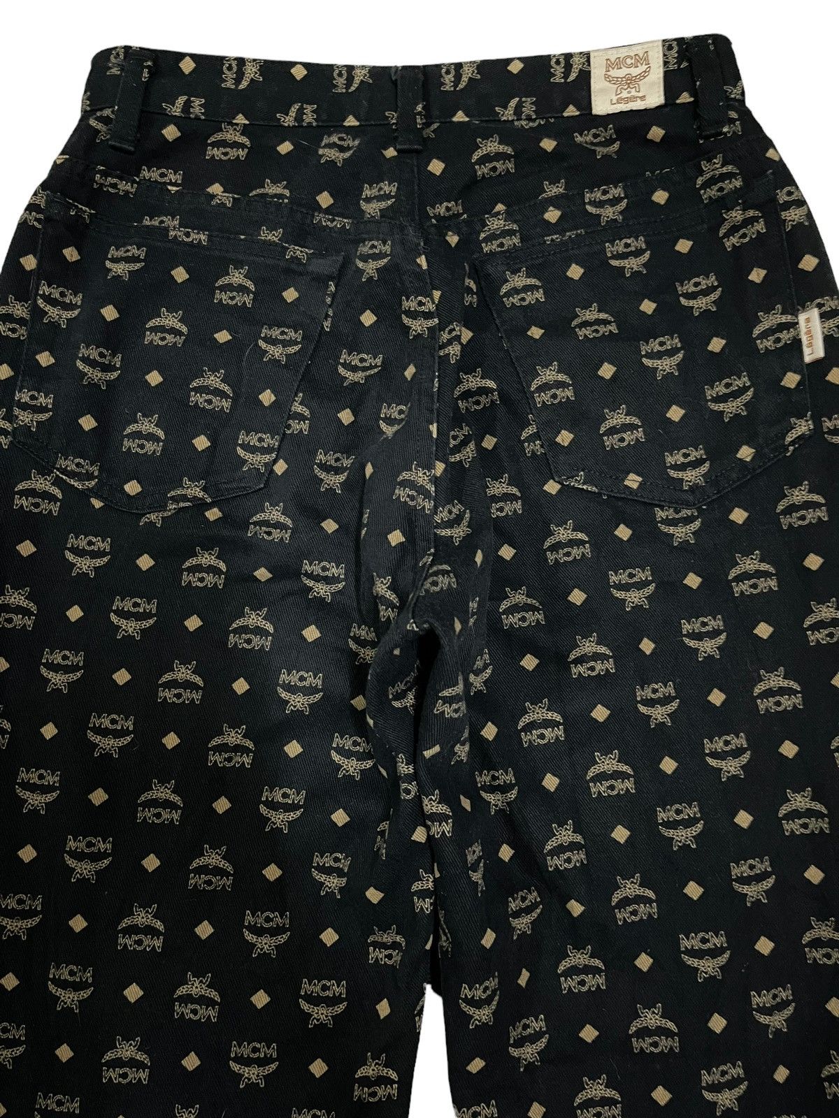 MCM Vintage MCM Legere Full Print Monogram Jeans Size US 27 - 4 Thumbnail