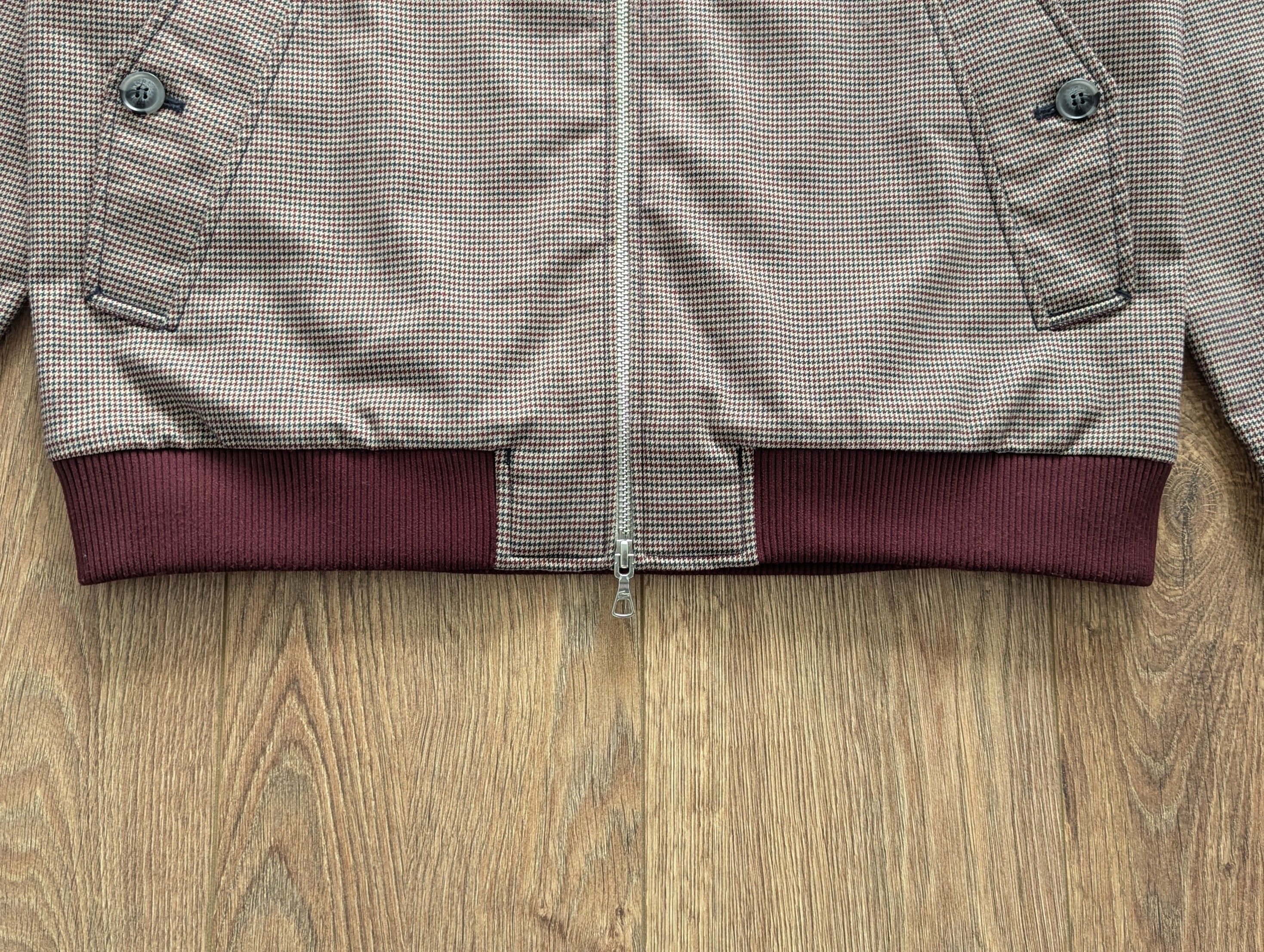 Lacoste Lacoste Houndstooth Zip Bomber Jacket Size M/L Luxury Brand Size US M / EU 48-50 / 2 - 9 Thumbnail