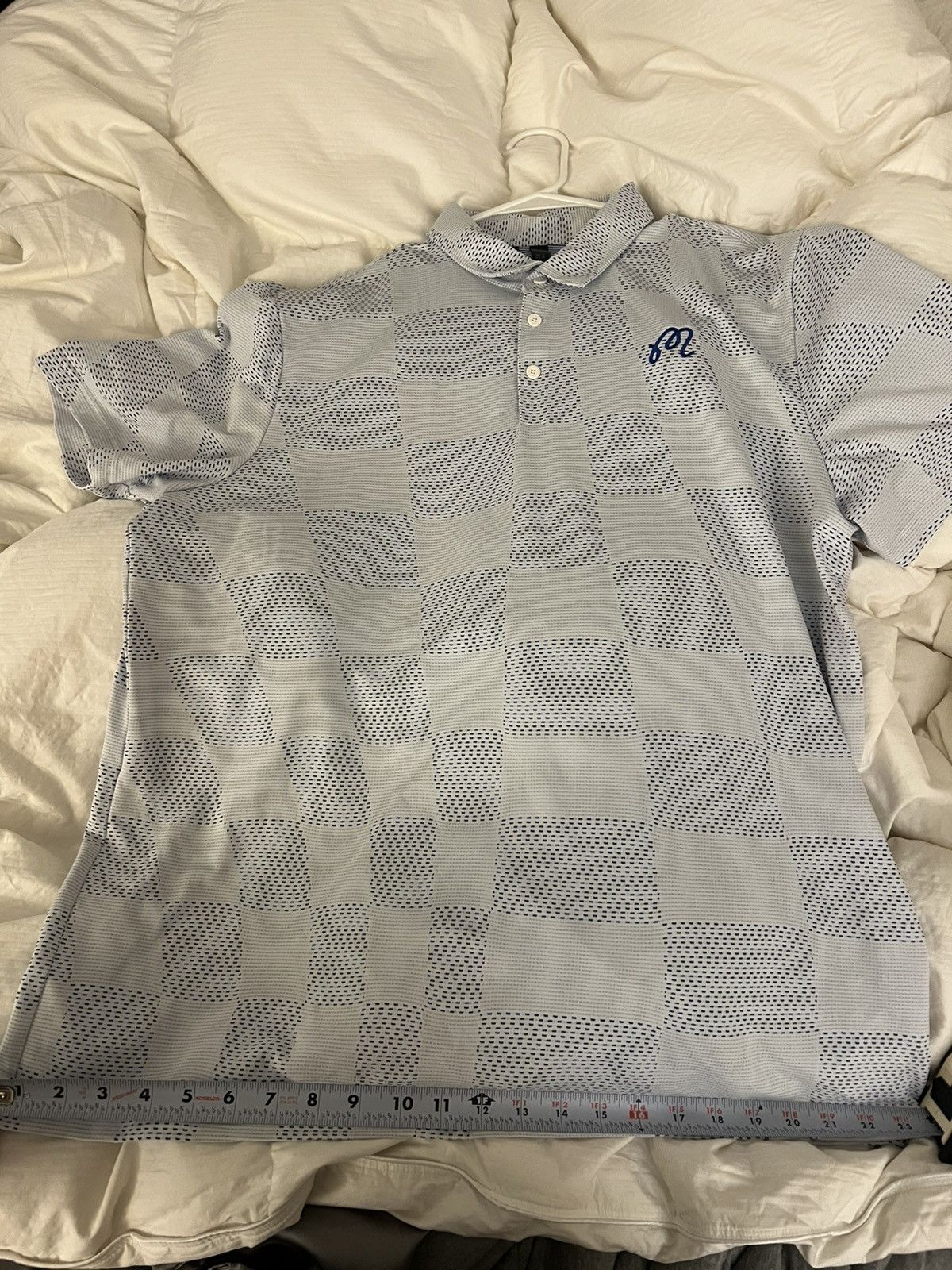 Malbon Nike x Adidas striped light blue polo XL men’s Size US XL / EU 56 / 4 - 9 Thumbnail
