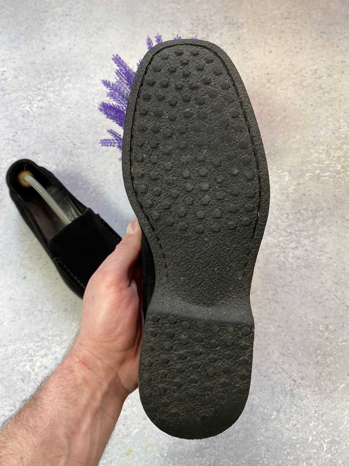 Designer Joss Black Men’s Suede Shoes Size EUR 43 Size US 10 / EU 43 - 18 Thumbnail