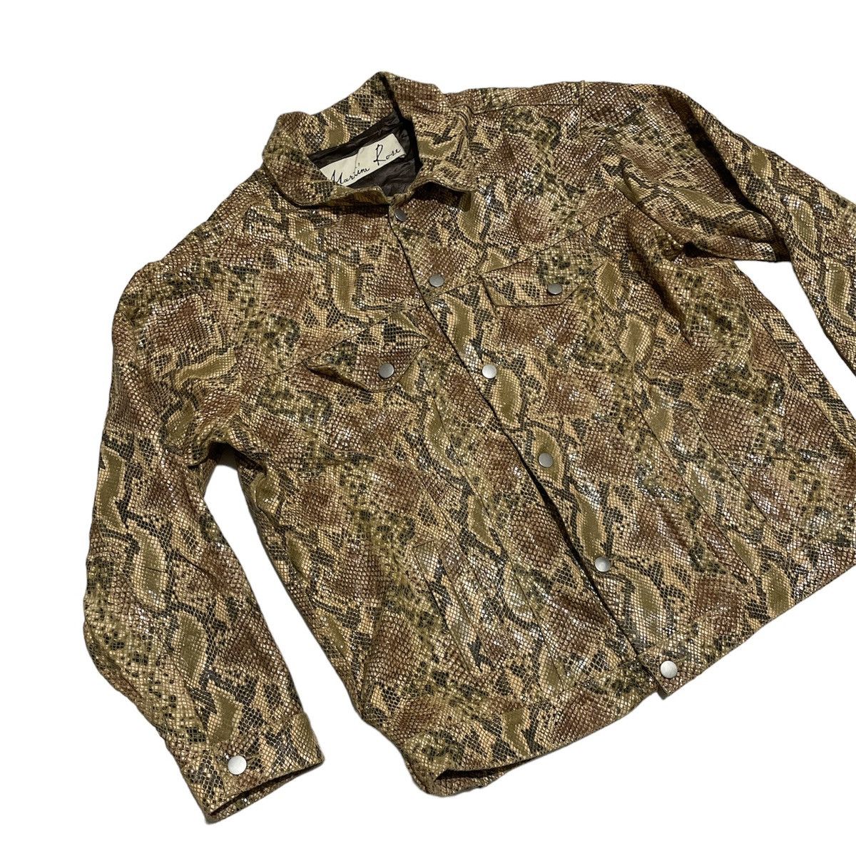 Martine Rose 2017 Martine Rose Oversized Snakeskin Leather Jacket Size US M / EU 48-50 / 2 - 4 Thumbnail