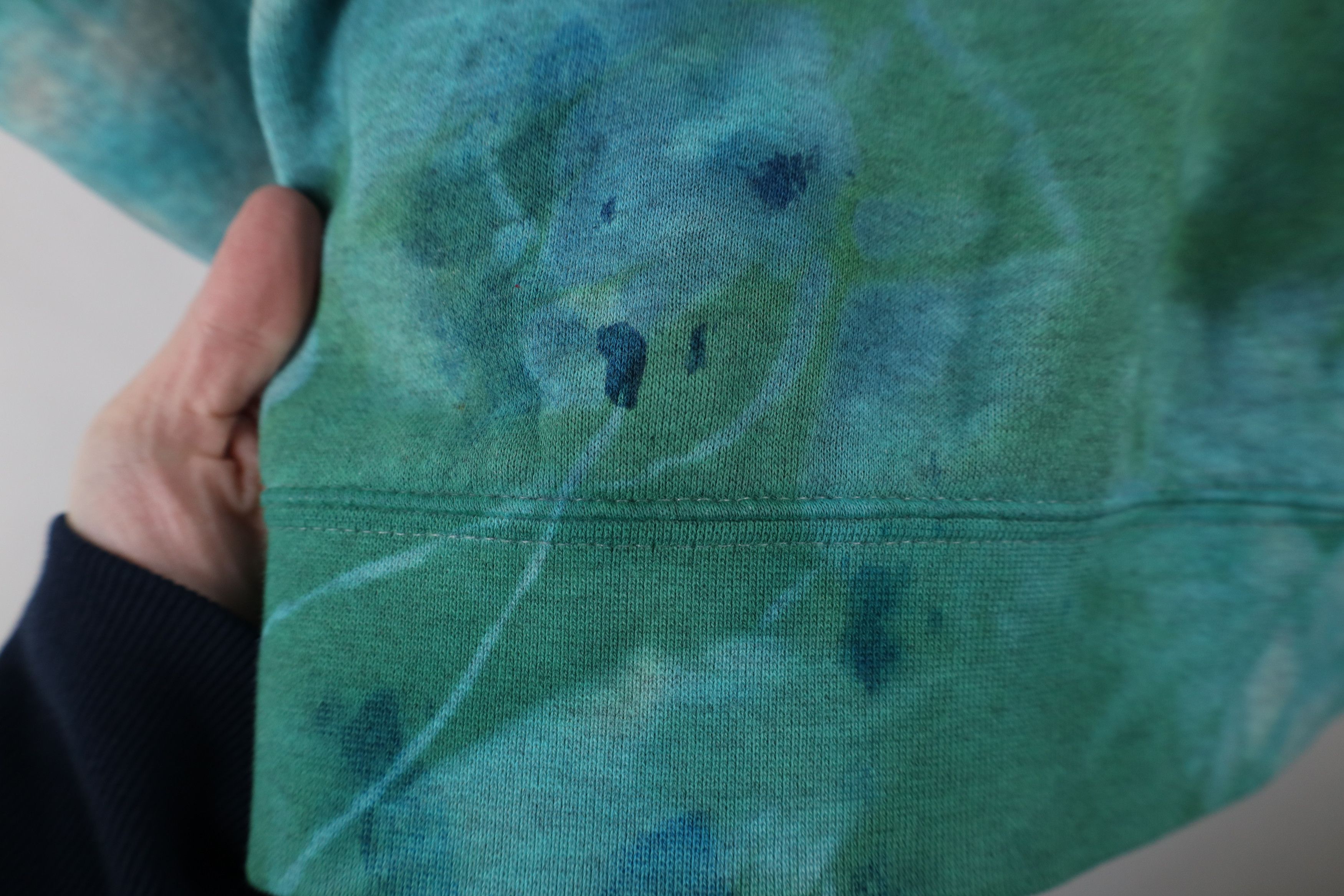 Nike × Vintage Vintage 90s Y2K Nike Swoosh Tie Dye Acid Wash Sweatshirt Size US XL / EU 56 / 4 - 5 Thumbnail