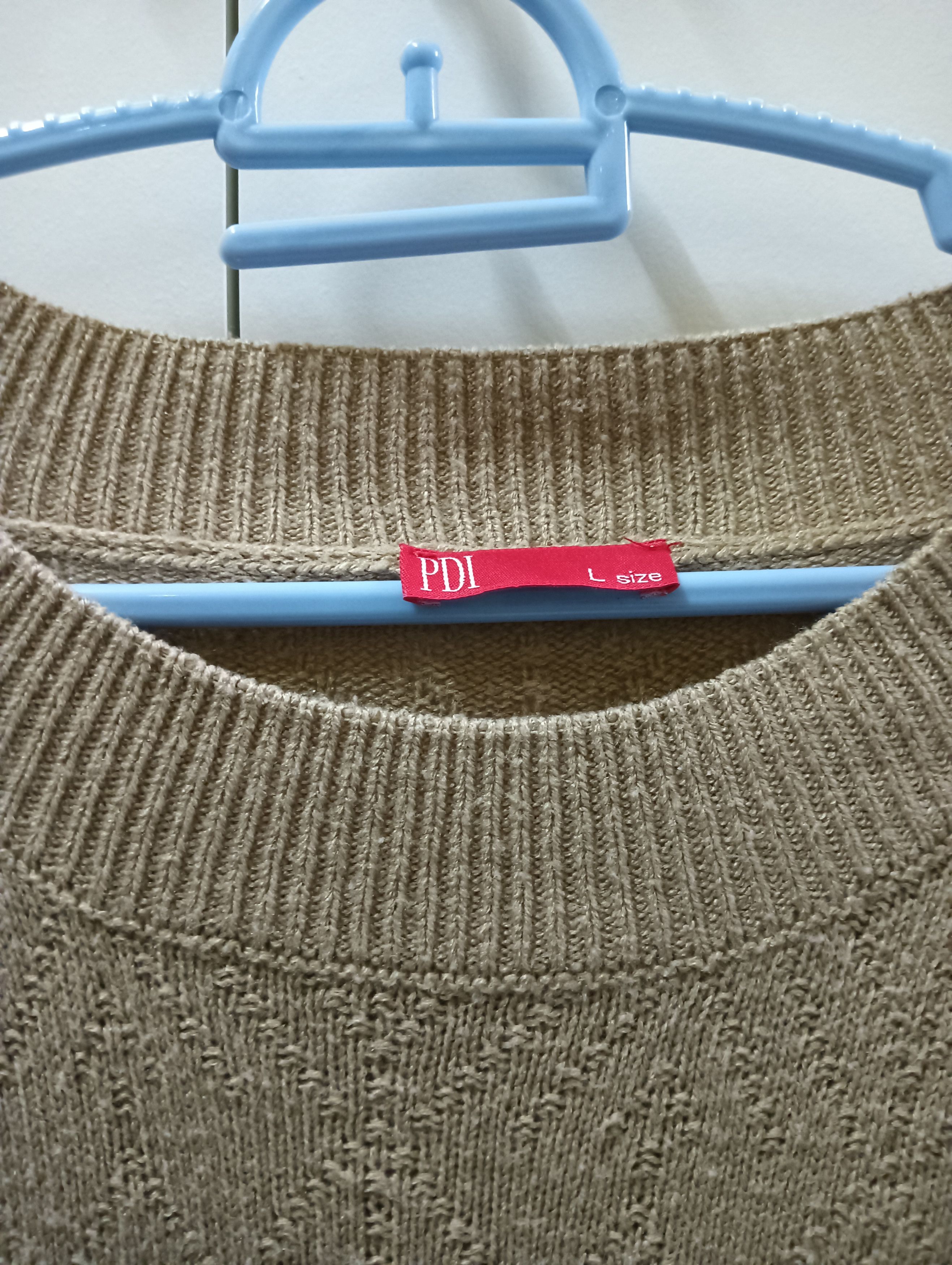 The Unbranded Brand Vintage Beige Knit Sweater – PDI – Size L – Minimalist Style Size L / US 10 / IT 46 - 4 Thumbnail