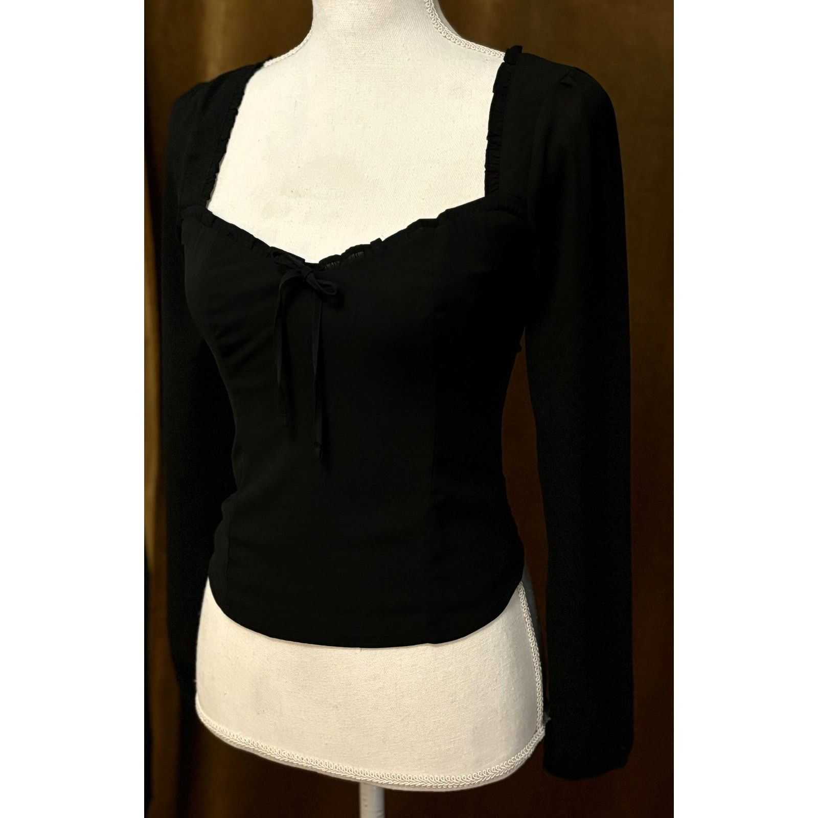Abercrombie & Fitch Abercrombie & Fitch Sweetheart Neck Blouse Women Size XS Size XS / US 0-2 / IT 36-38 - 4 Thumbnail