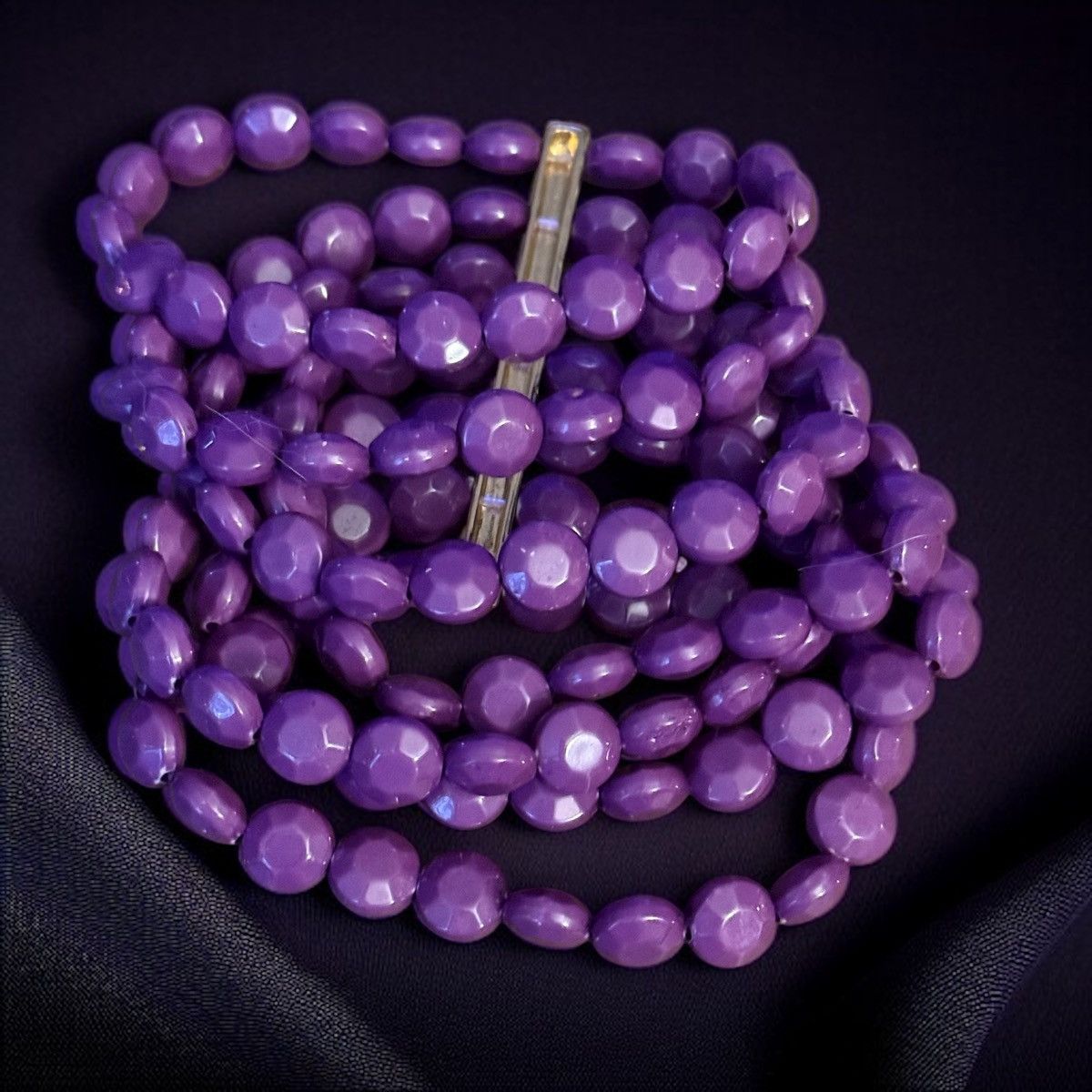 Other Multi strand stacked purple bead bracelet Size ONE SIZE - 1 Thumbnail