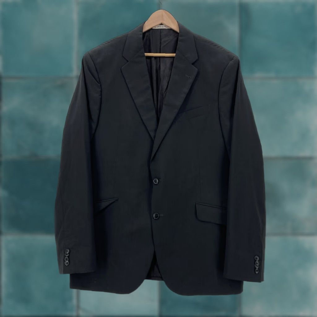 Joseph Abboud VINTAGE Joseph Abboud Blazer 44L Charcoal Pinstripe Slim Fit Super 110s Zignone Italian Jacket/Coat Size 44R - 1 Thumbnail