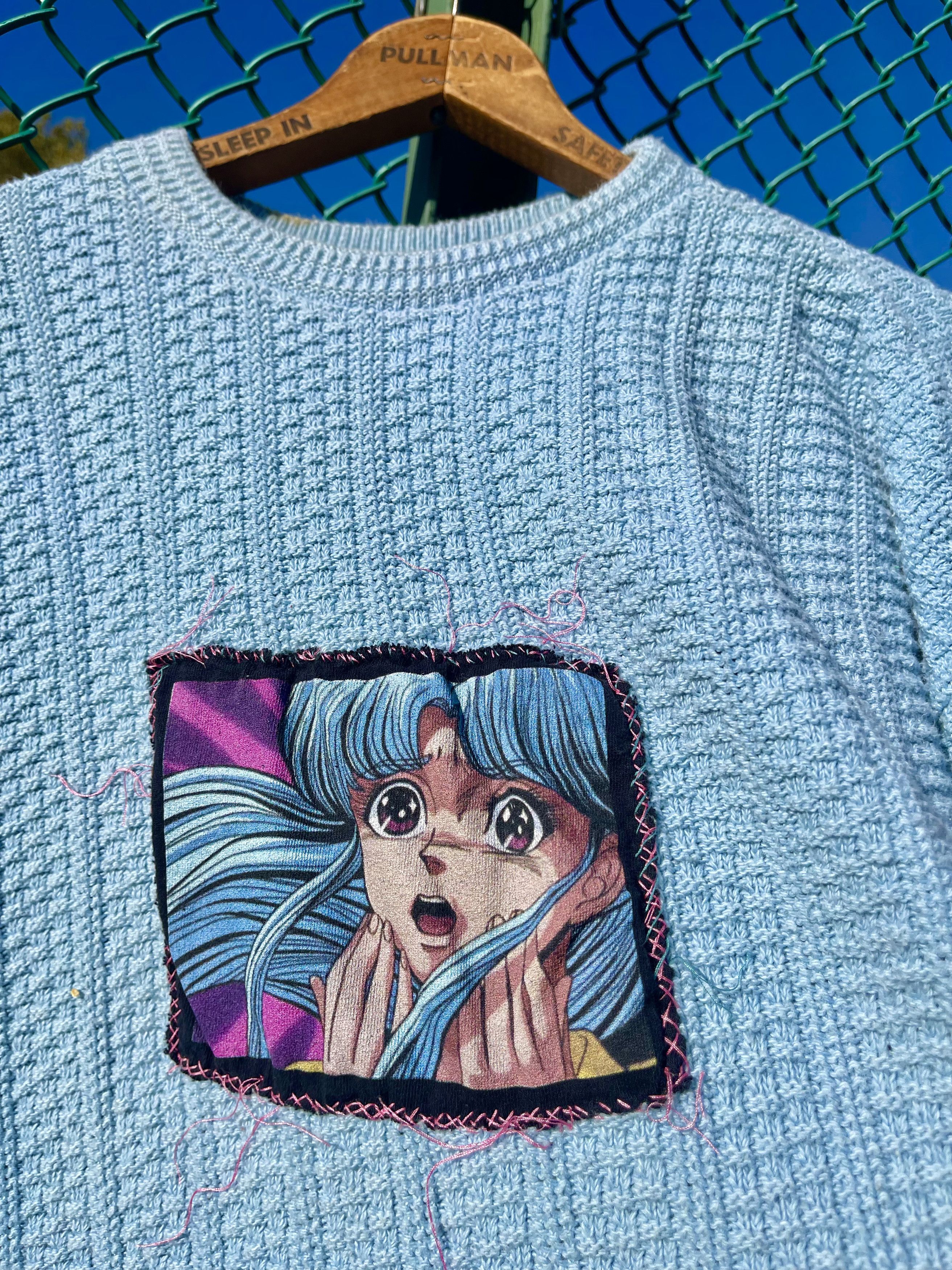 Anime × Japanese Brand Vintage Anime Sweater | Cut & Sew Custom Size US L / EU 52-54 / 3 - 8 Thumbnail