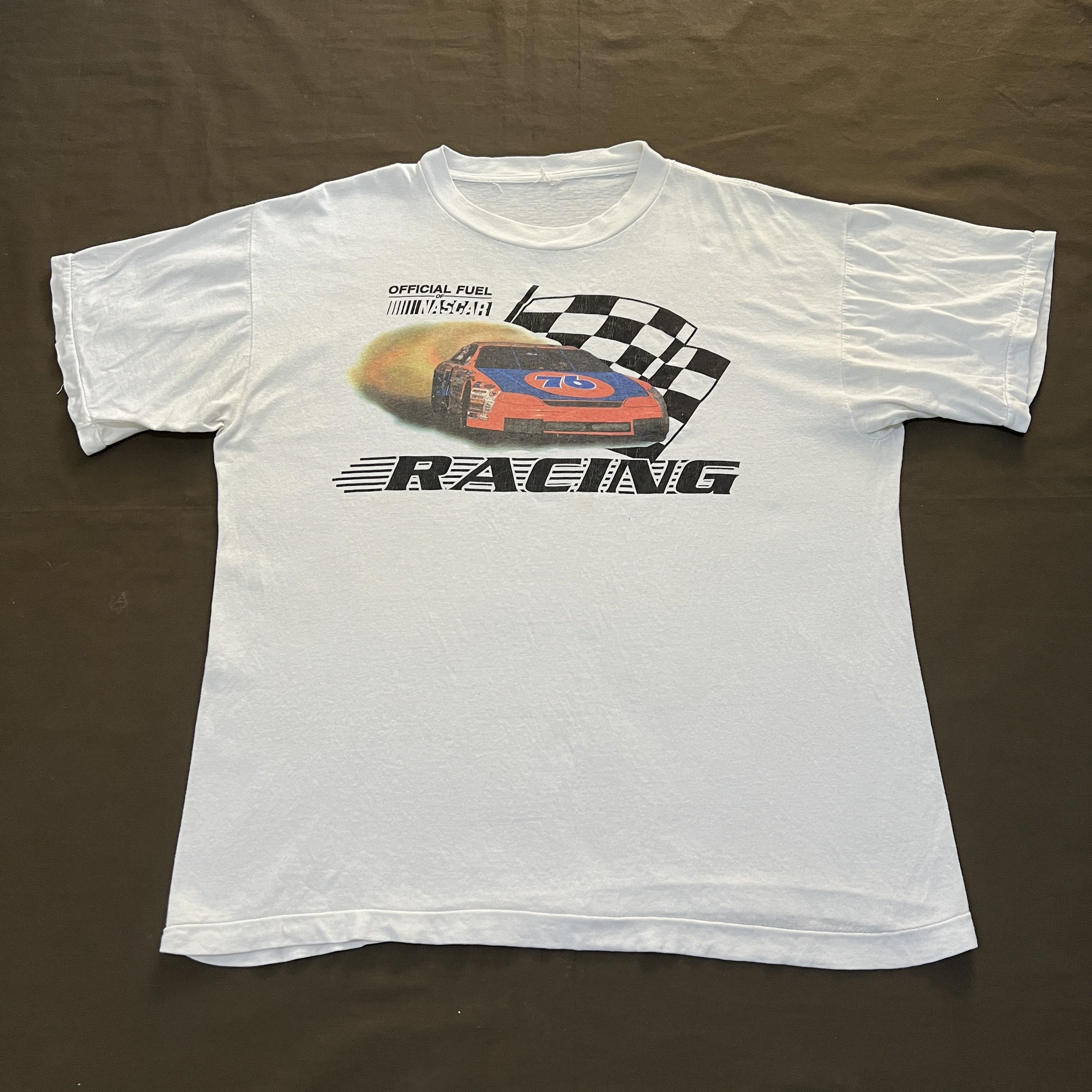 Japanese Brand × Vintage Vintage 90s Nascar 76 Lubricant Oil Racing Promo Tee XL Size US XL / EU 56 / 4 - 2 Thumbnail