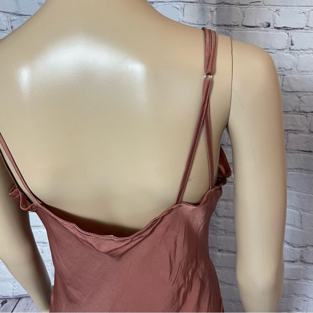 Free People NWT New Free People Be My Ruched Wind Blush Slip Dress Size Size L / US 10 / IT 46 - 5 Thumbnail