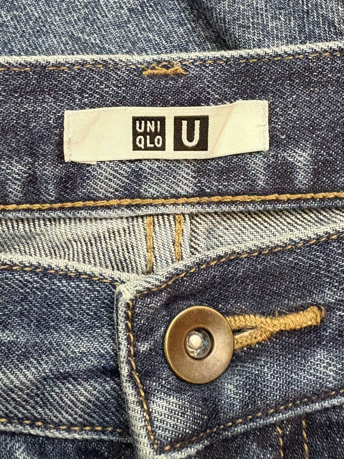 Uniqlo Vintage Uniqlo Christophe Lemaire Blue Wash Loose Baggy Jean Size US 32 / EU 48 - 10 Thumbnail