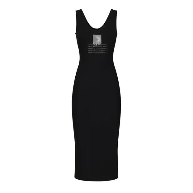 Dolce & Gabbana o1g2r1mq1024 Jersey Midi Dress in Black Size M / US 6-8 / IT 42-44 - 1 Thumbnail