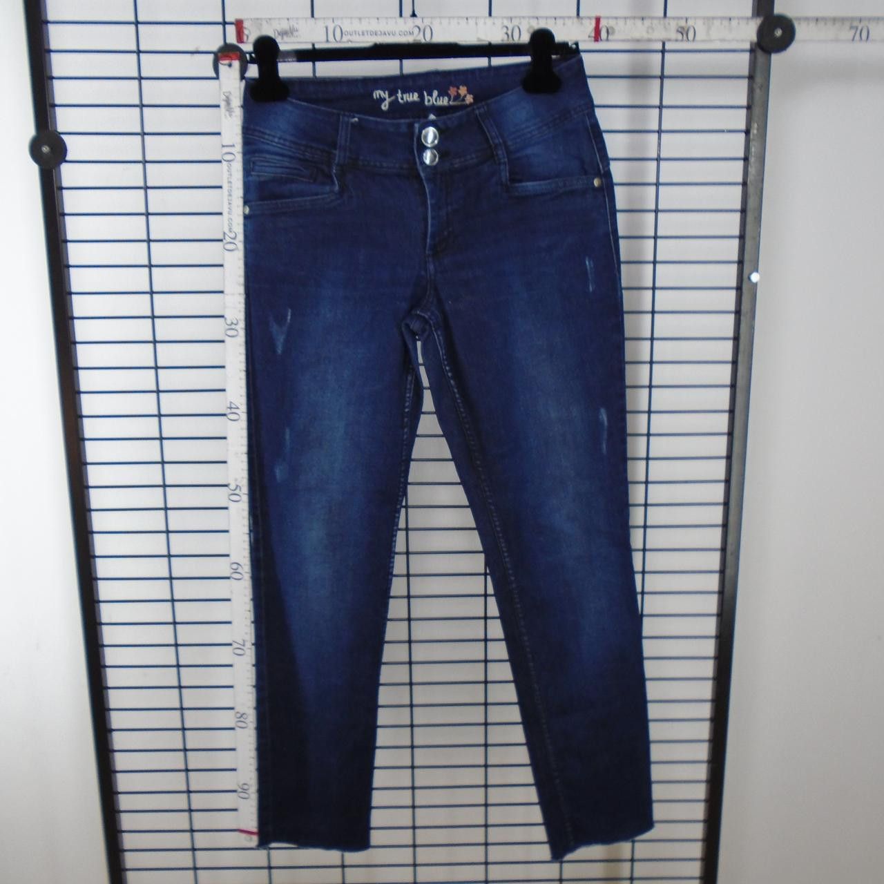 Vintage Women's Jeans Kokue. Dark blue. M. Used. Good Size 28" / US 6 / IT 42 - 2 Thumbnail