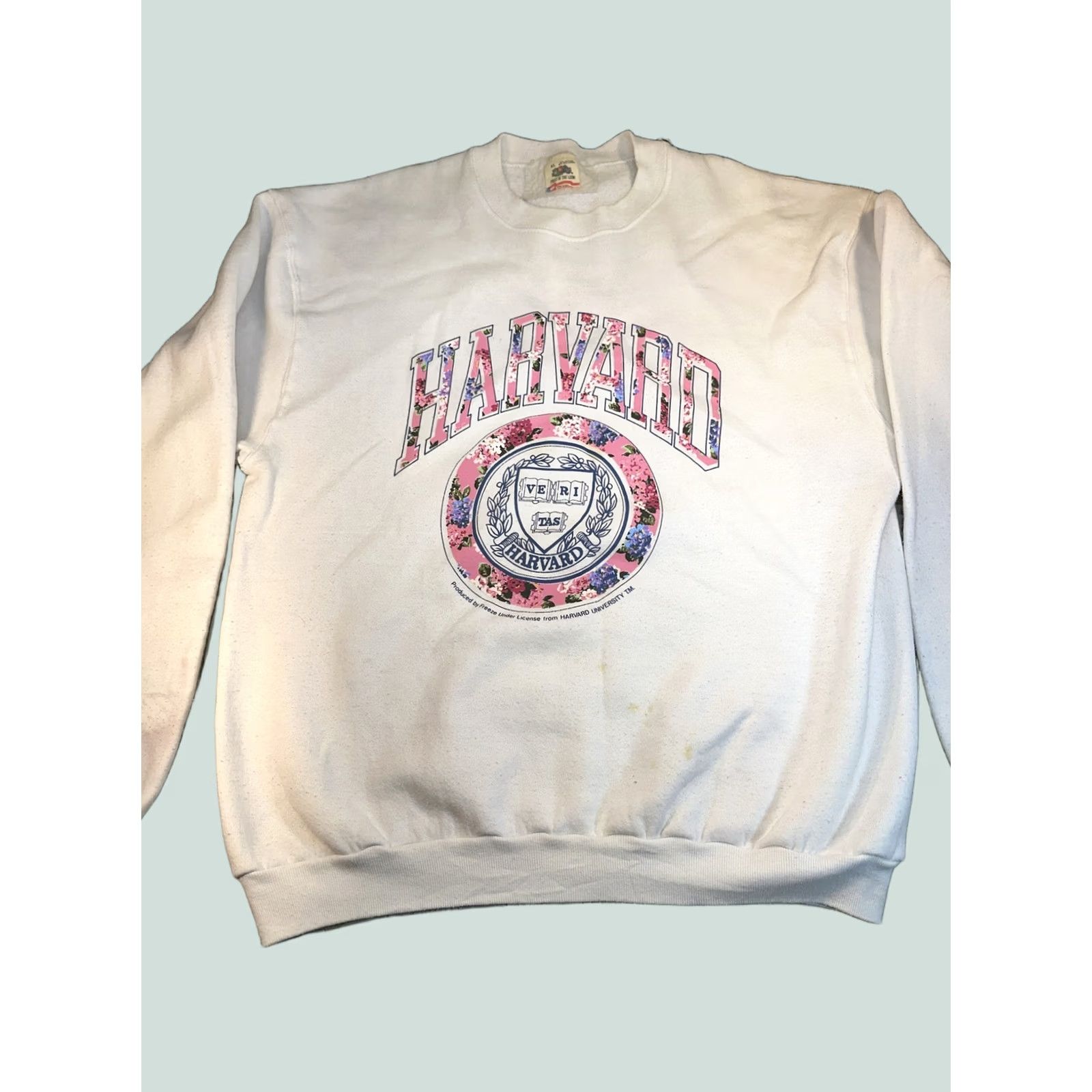 Fruit Of The Loom VINTAGE Harvard University Ivy League Fruit of the Loom Crewneck Sweatshirt XL White Mens Size US XL / EU 56 / 4 - 1 Thumbnail